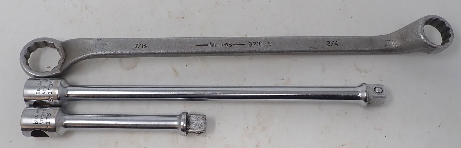 Billings 3/4" 7/8" Box Wrench & 1/2" Drive Extensions (1 of 3)