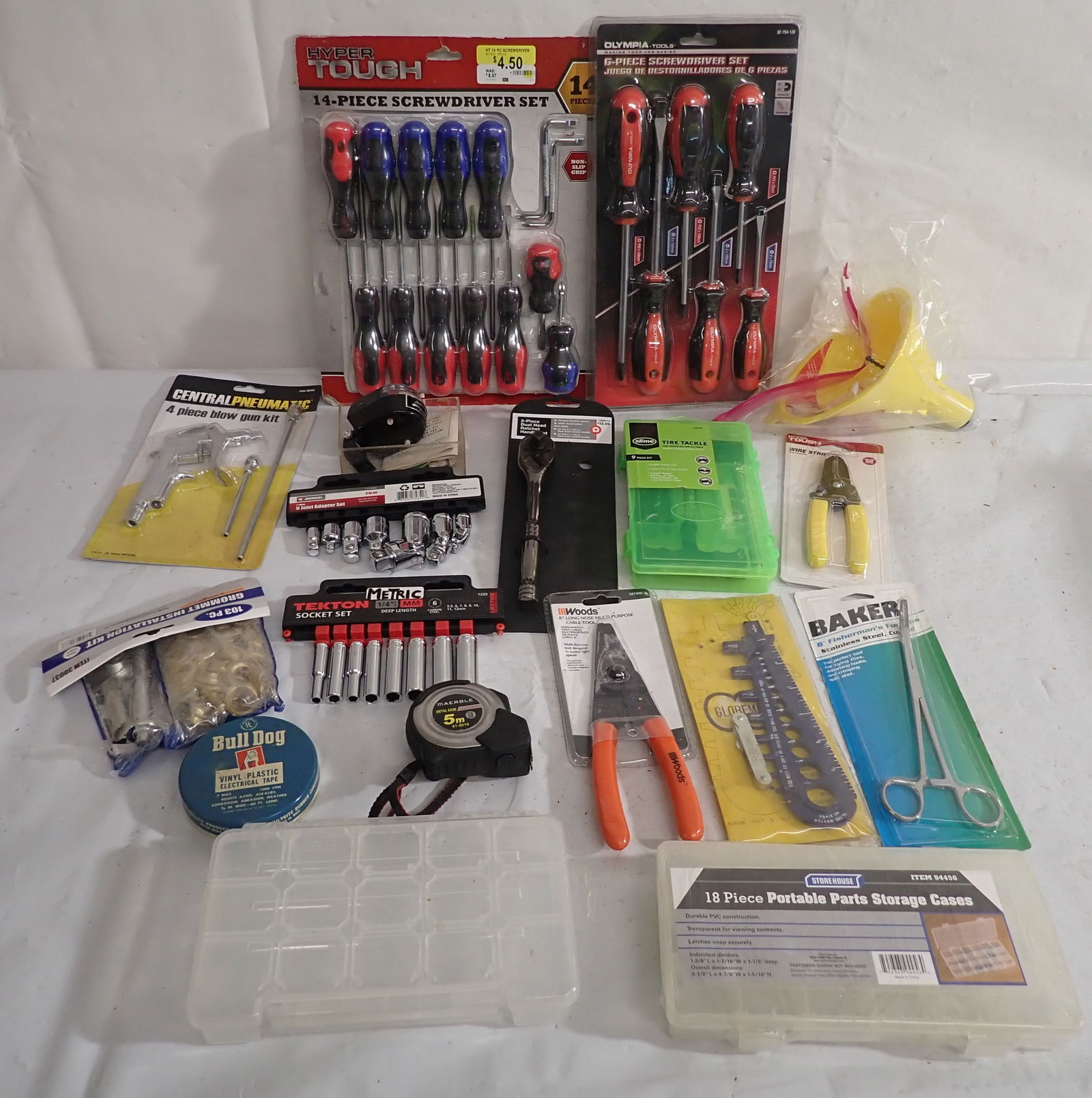 3/8" Drive Rachet, Screwdrivers, Sockets, & Misc (1 of 6)