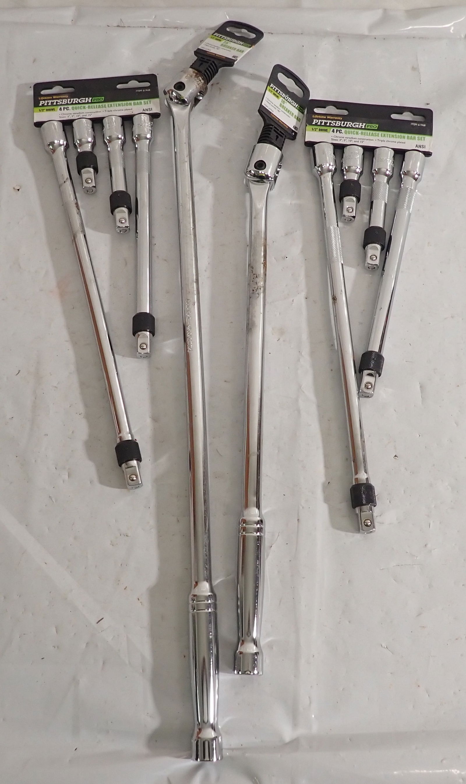 Pittsburgh 1/2" Drive Extensions , 18" & 25" Breaker Bars (1 of 3)