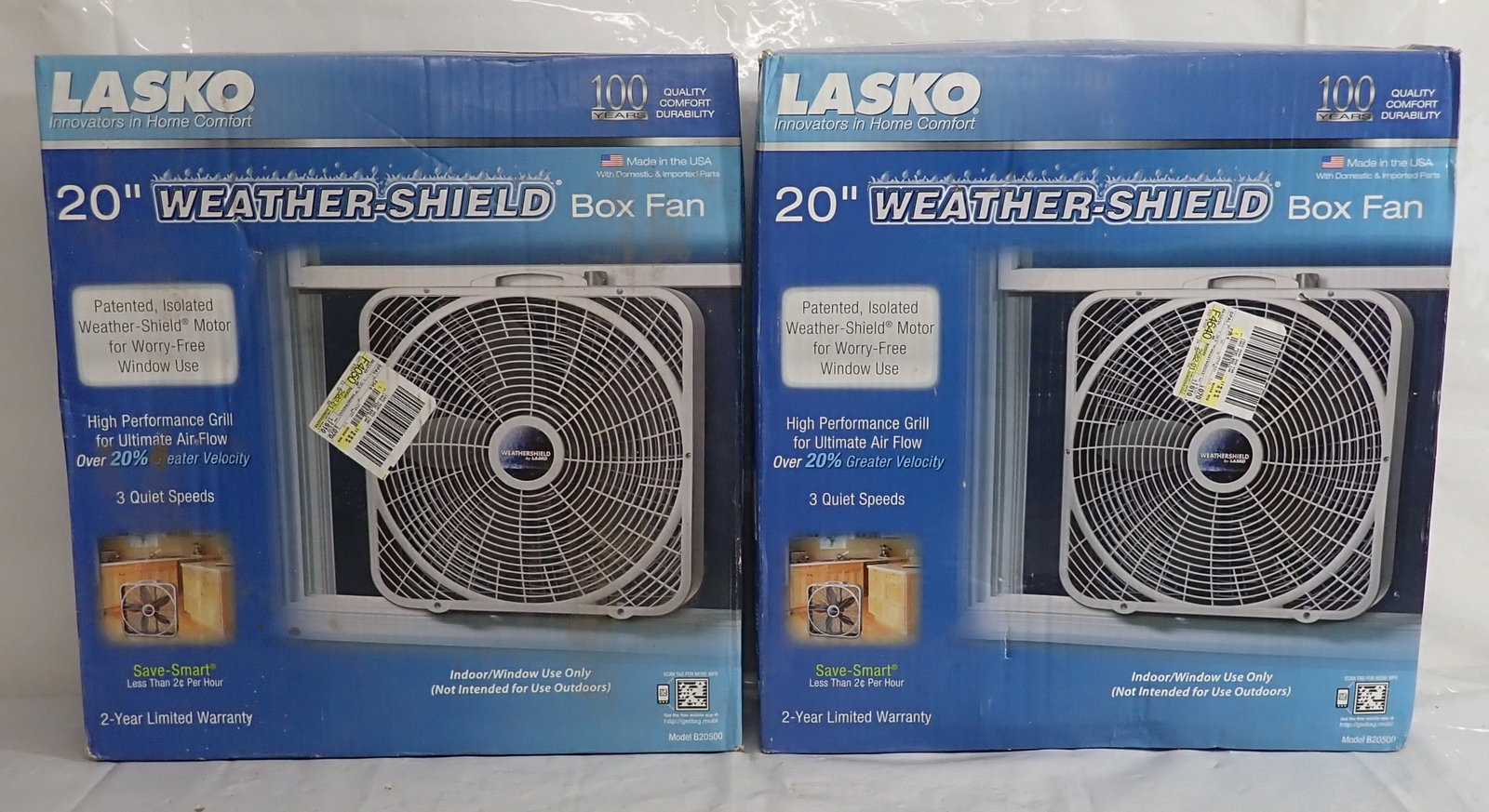 2 Lasko 20" Box Fans (1 of 1)