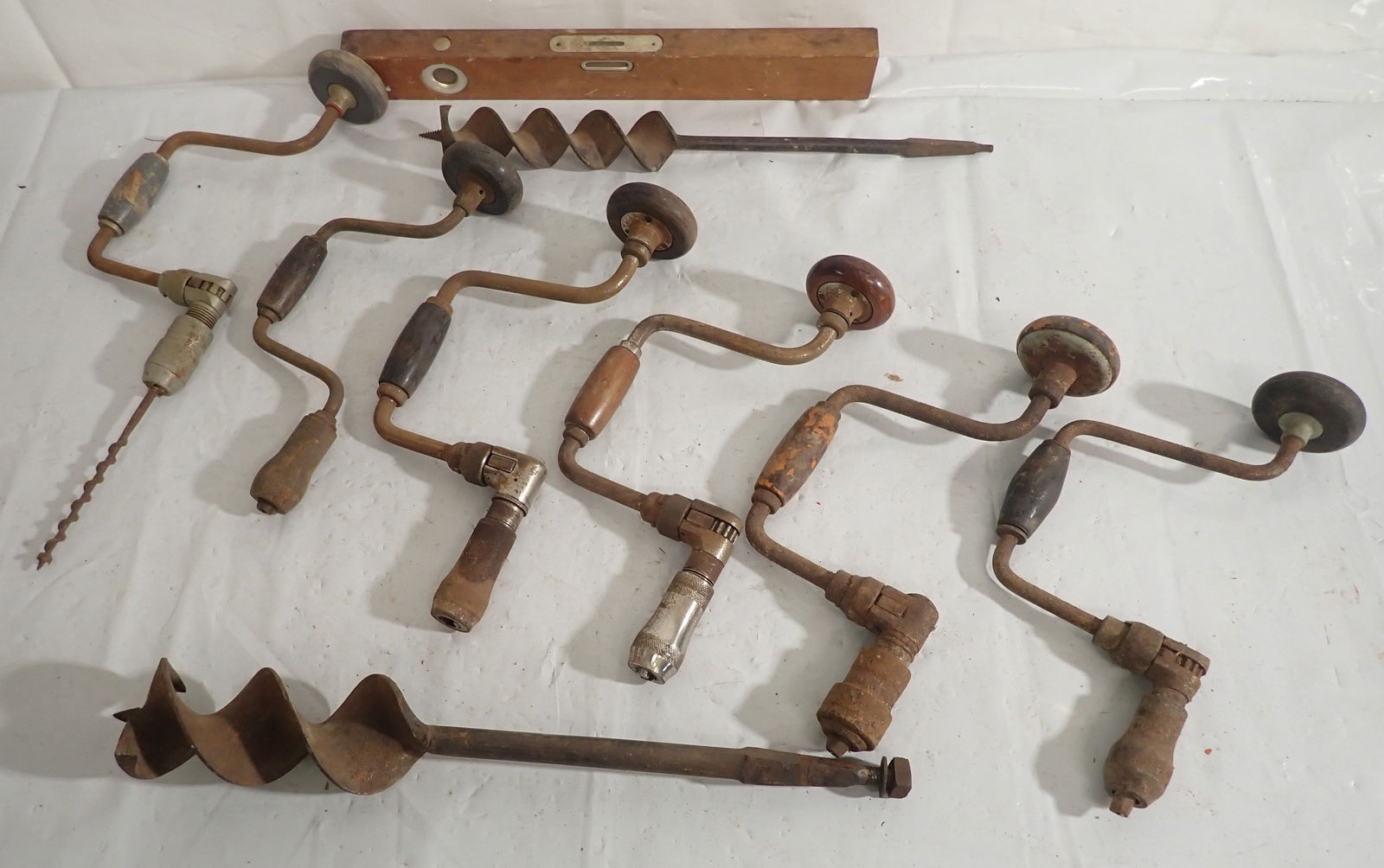 Drill Braces , Wood Augers , & Level (1 of 5)