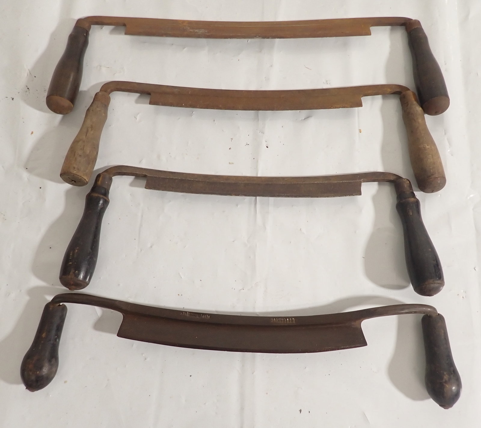 4 Draw Knives: Longest is approx 18 3/4". Shipping available.