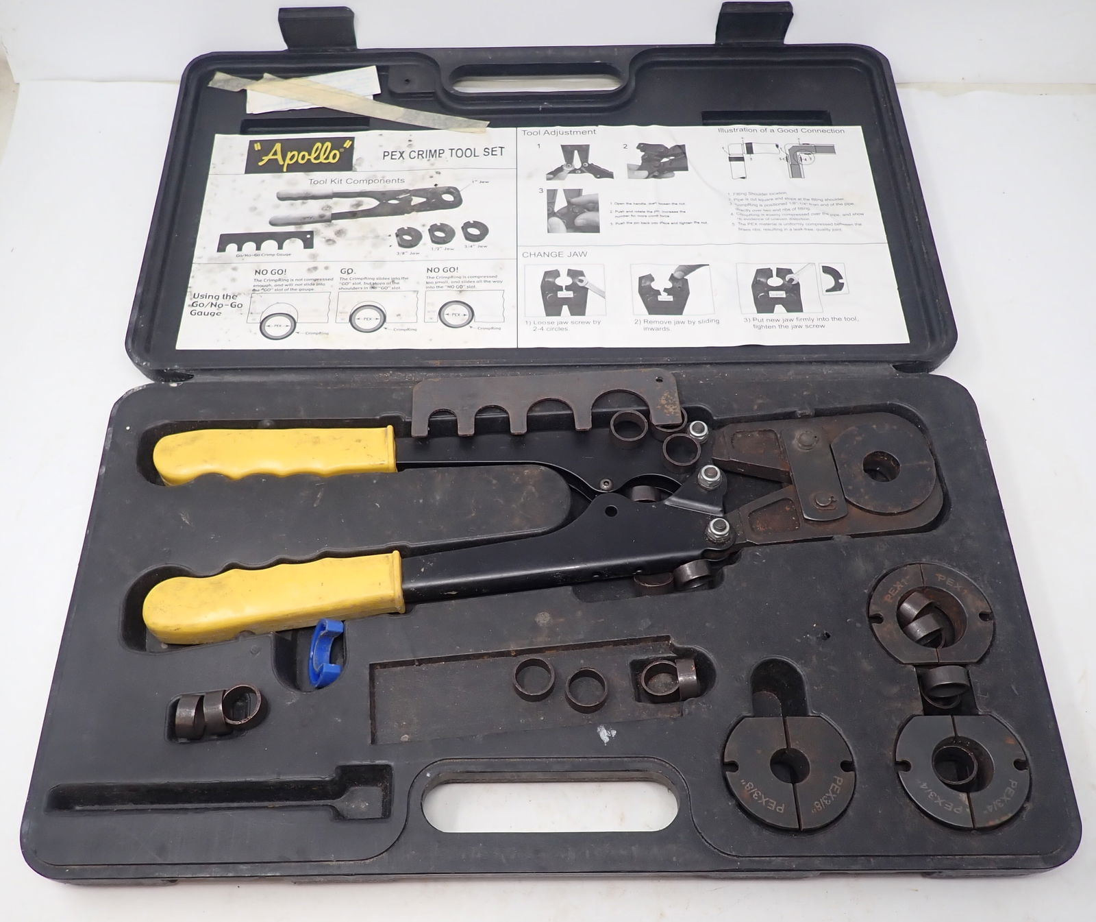Apollo Pex Crimp Tool Set: We do not guarantee it is complete. Sold as pictured. Shipping available