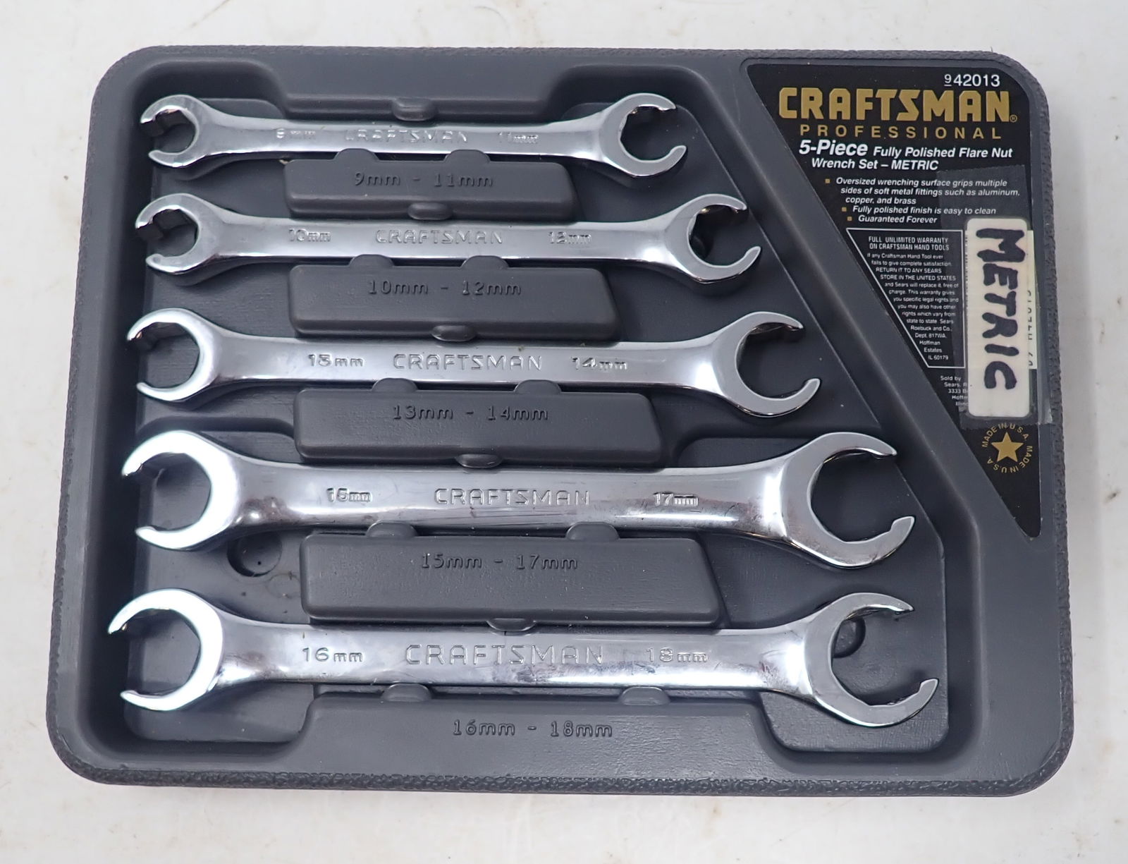 Craftsman Flare End Metric Wrench Set (1 of 1)