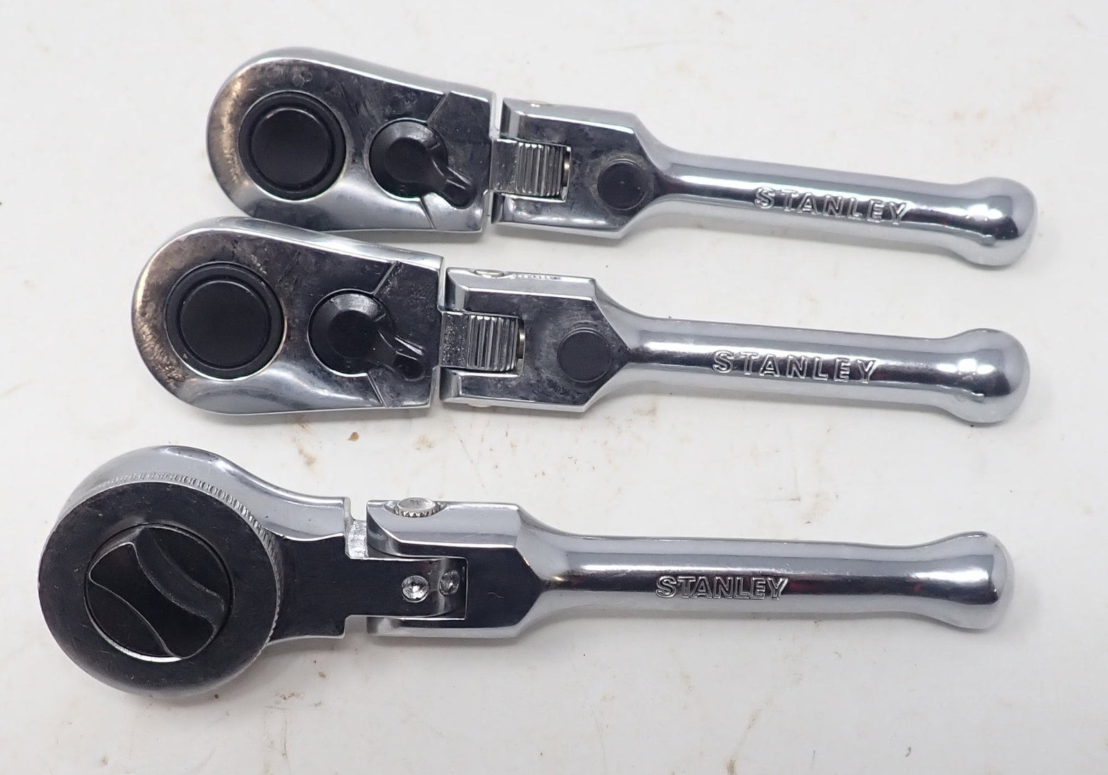 3 Stanley 3/8" Drive Rachets: Apprx 5 7/8" long. Shipping available