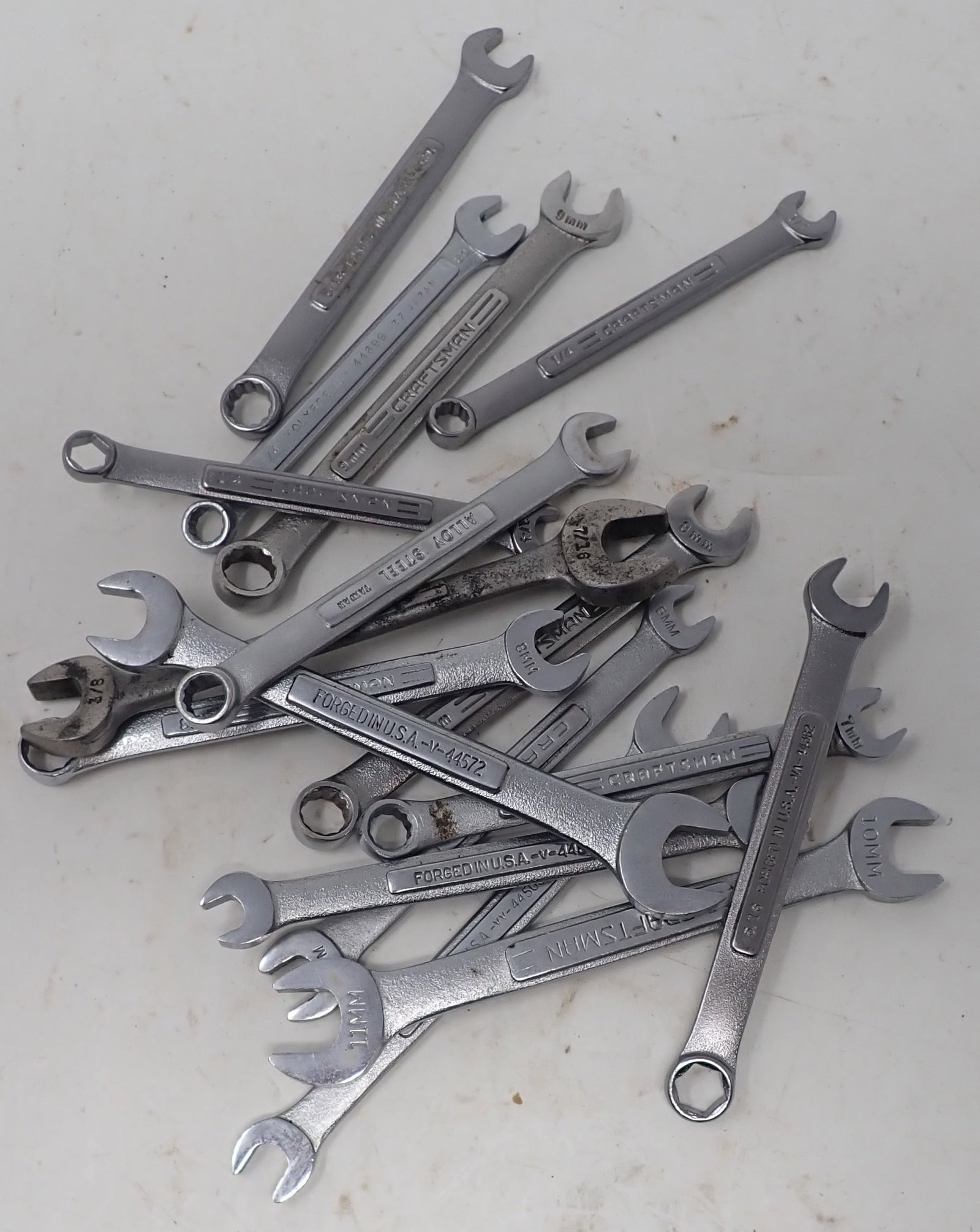 Mixed Lot of Craftsman SAE & Metric Wrenches (1 of 3)