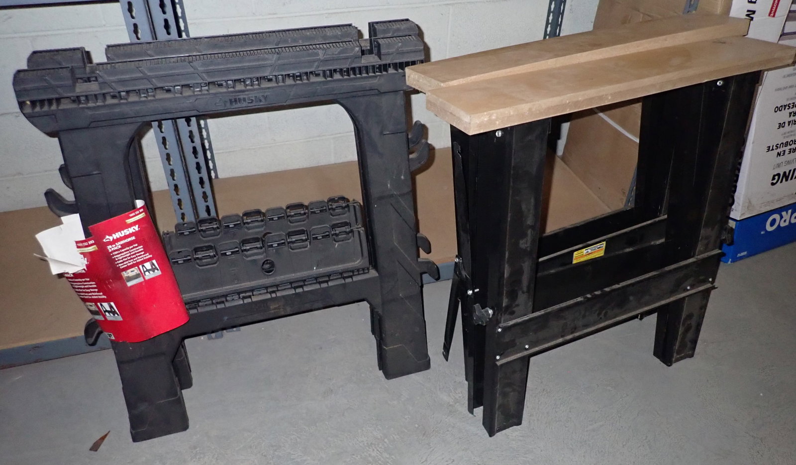 Husky Harbor Freight Horses , & Handy Bench Legs (1 of 2)