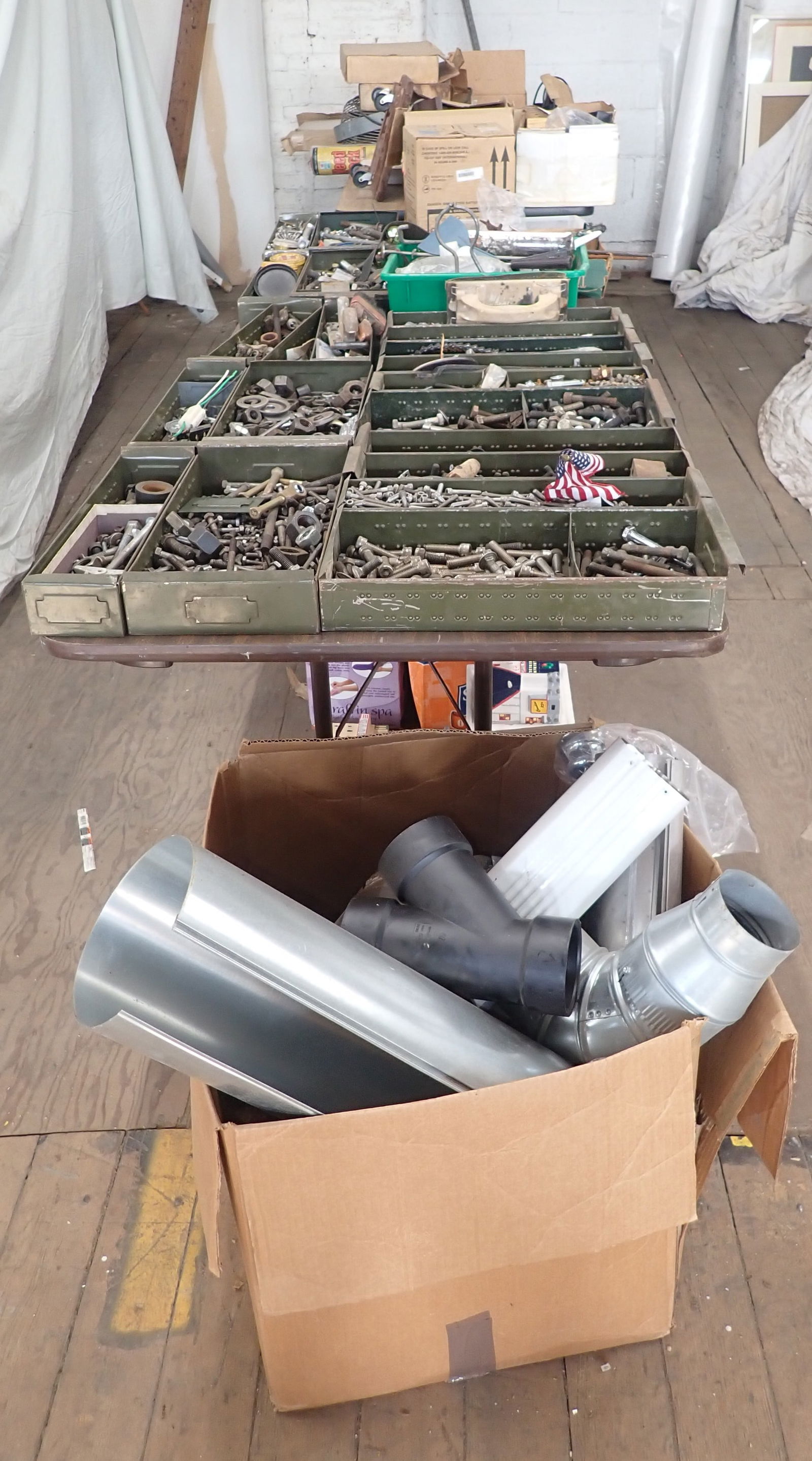 Hardware & Misc: Items are located on the second floor. These are not located in the section of the building we normally have sales. There is a loading dock you can back into and walk down approx 6 steps. It is a