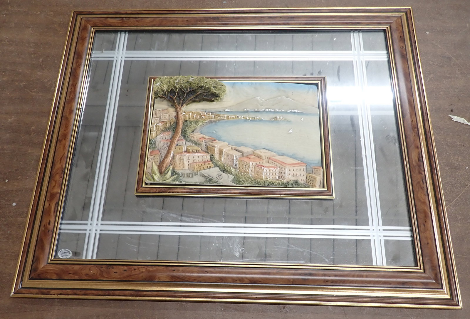 Capodimonte Mirrored Wall Art: Apprx 23 1/2" X 28". No in house shipping ! Items are located on the second floor. These are not located in the section of the building we normally have sales. There is a loading dock you can