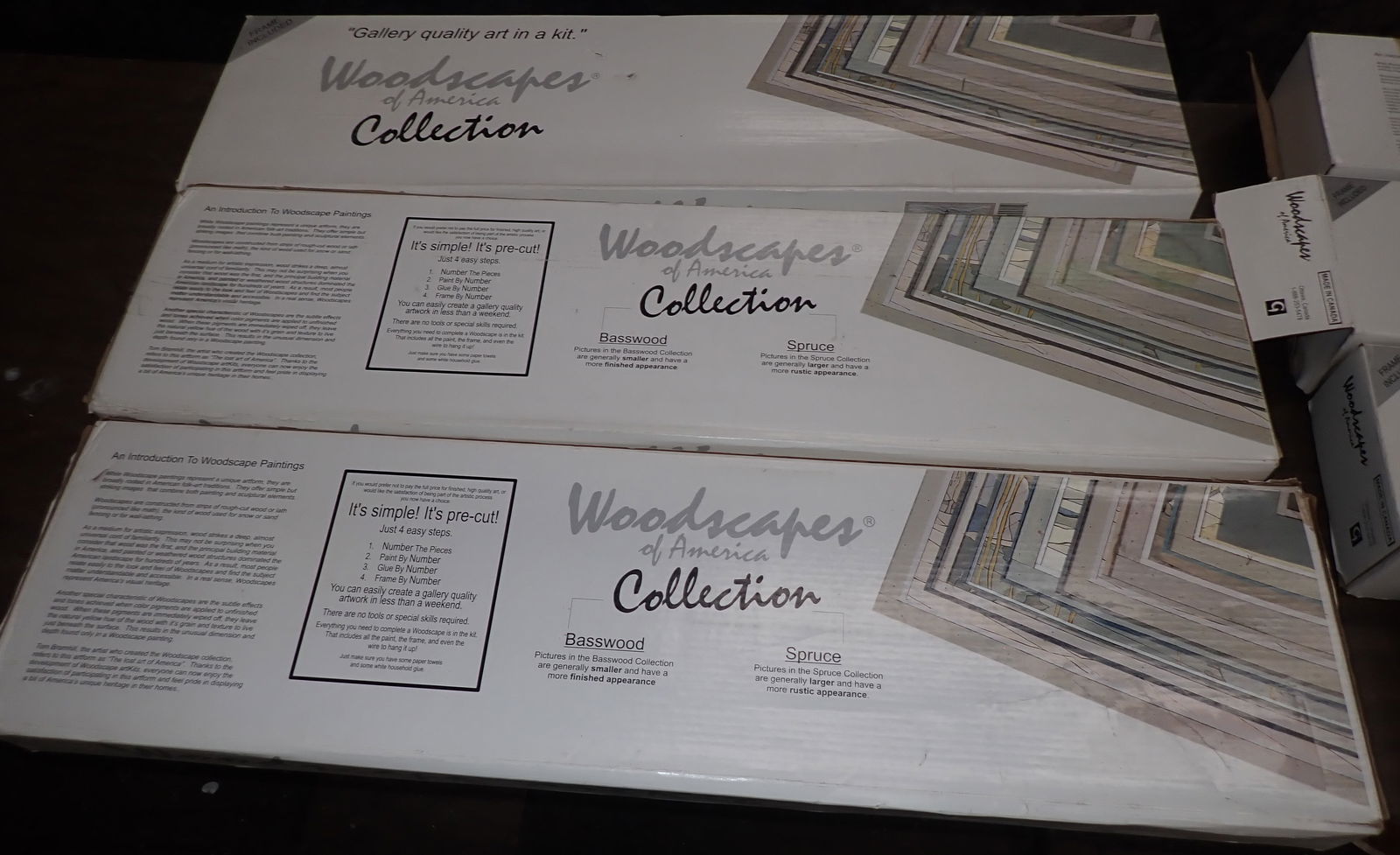 Woodscapes of America Lathe Art: Some boxes are open and we do not guarantee they are complete. NO In house shipping ! Items are located on the second floor. These are not located in the section of the building we normally have