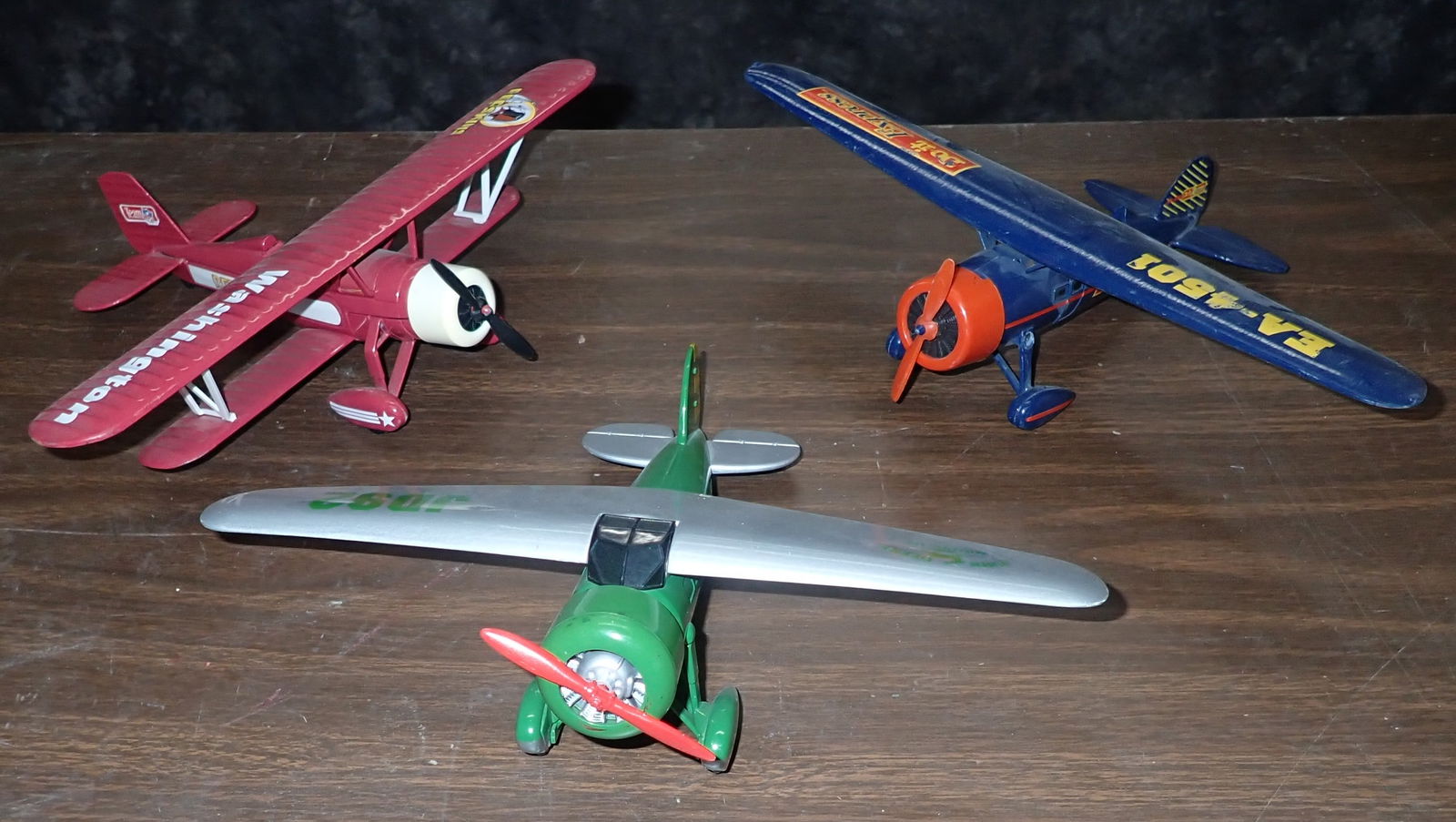 Diecast Airplanes incl John Deere & Redskins: Shipping available. Items are located on the second floor. These are not located in the section of the building we normally have sales. There is a loading dock you can back into and walk down
