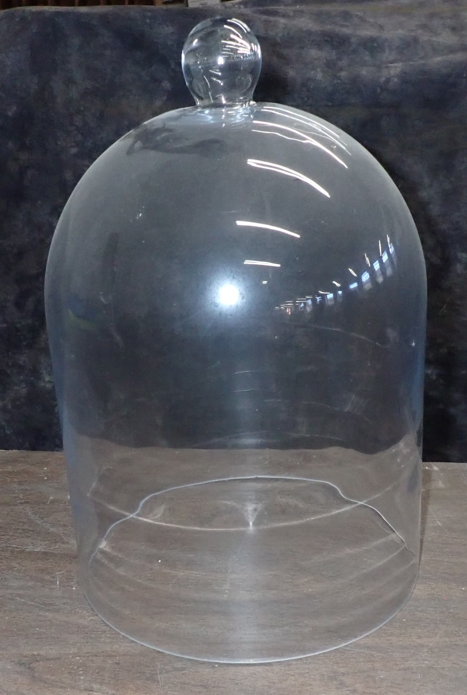 Glass Dome: Apprx 10 1/2" in diameter and 15 1/2" tall. Shipping available ($20 handling charge, plus postage). Items are located on the second floor. These are not located in the section of the building we