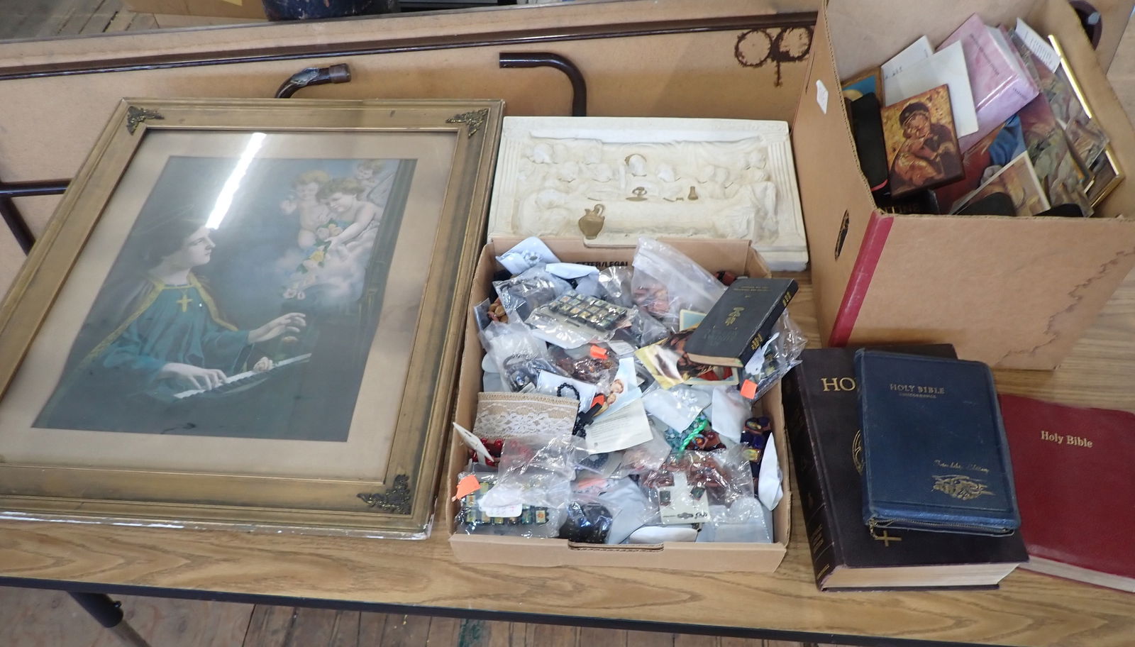 Bibles , Religious Print , & Misc: NO in house shipping ! Items are located on the second floor. These are not located in the section of the building we normally have sales. There is a loading dock you can back into and walk down