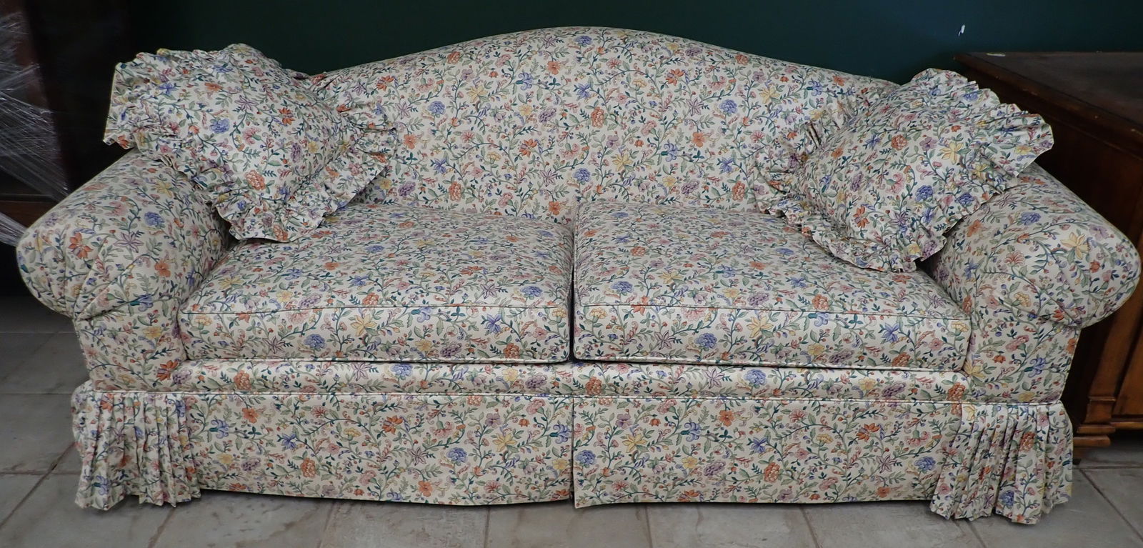 Ethan Allen Sofa: Bring help to load ! NO in house shipping ! Items are located on the second floor. These are not located in the section of the building we normally have sales. There is a loading dock you can back int