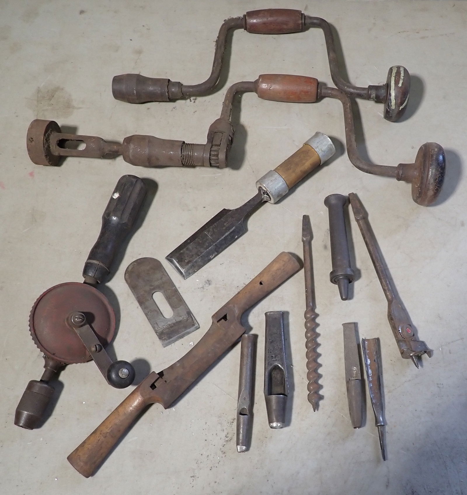 Drill Braces , Buck Chisel , Hole Punches , & Misc (1 of 5)
