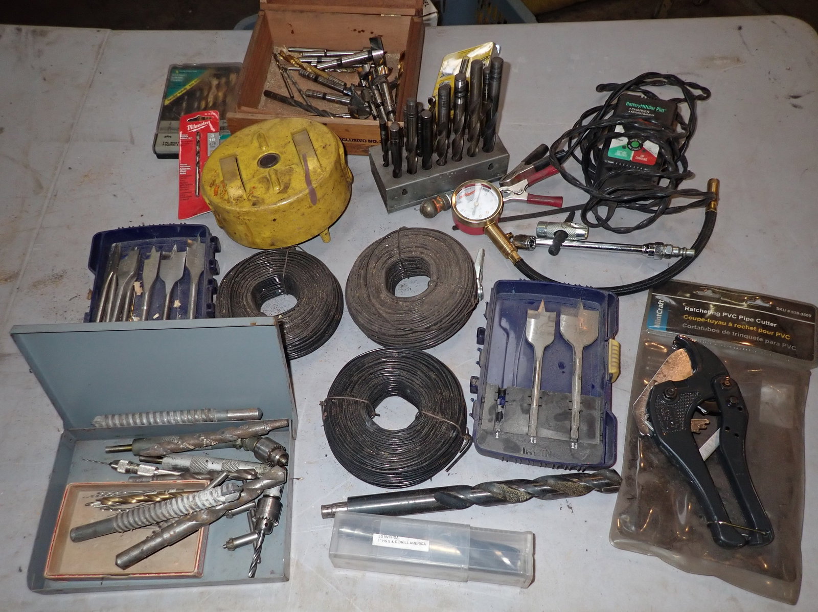 Drill / Router Bits , PVC Cutter , Battery Maintainer , & Misc (1 of 10)