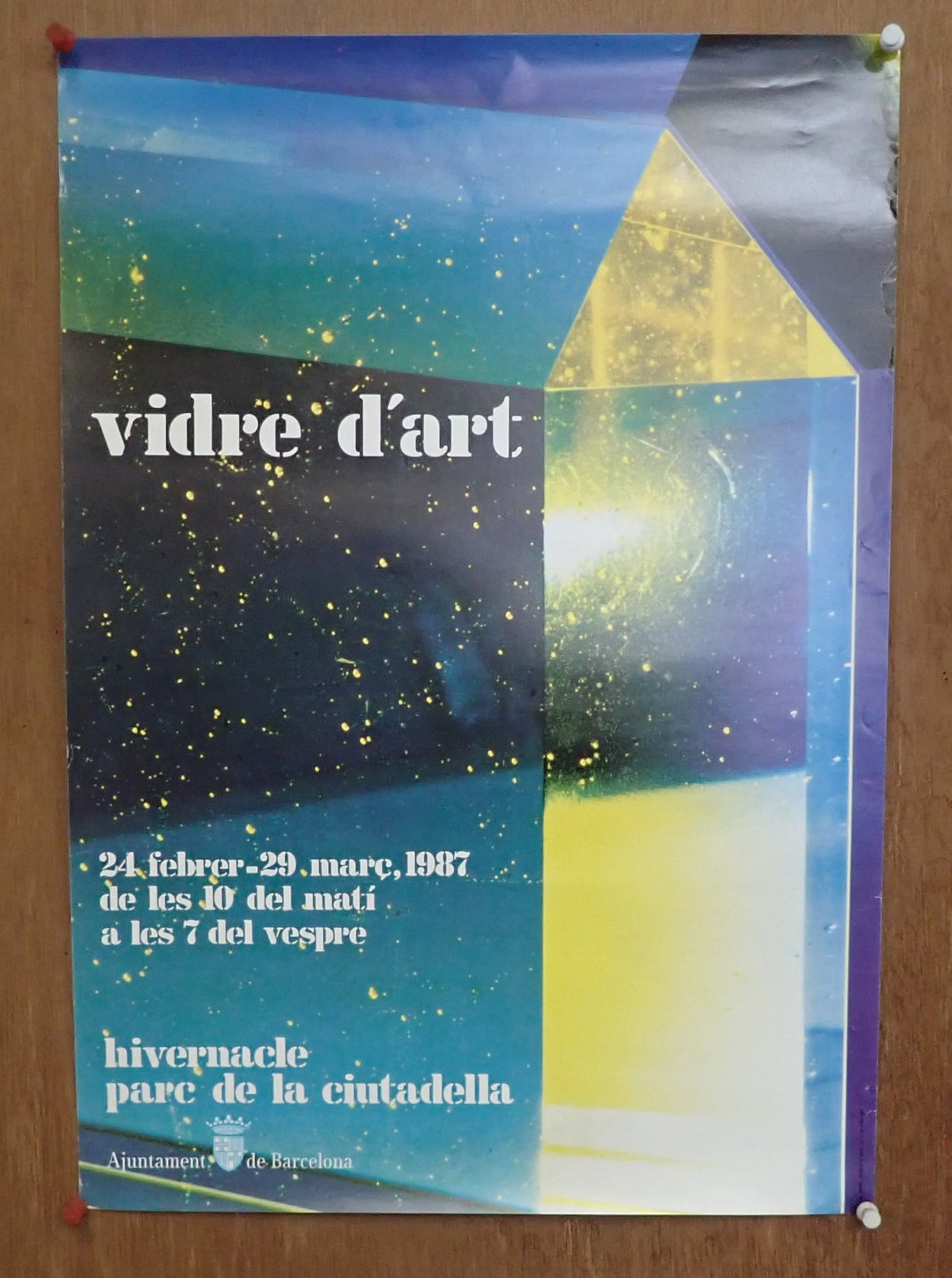 Winter Art Glass Citadel Park Poster: Approx 13 7/8" x 19 3/4". Shipping available