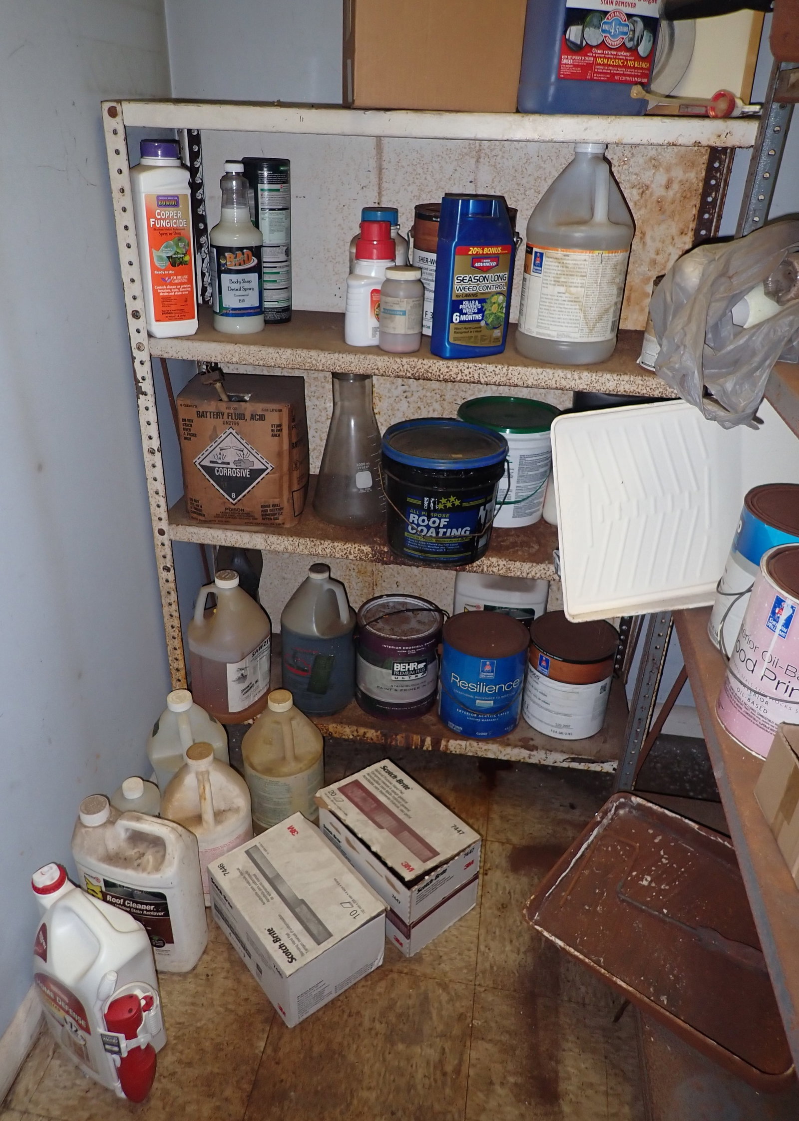 Paints , Cleaners, Shelves , & Brushes, Rollers, Misc (1 of 7)