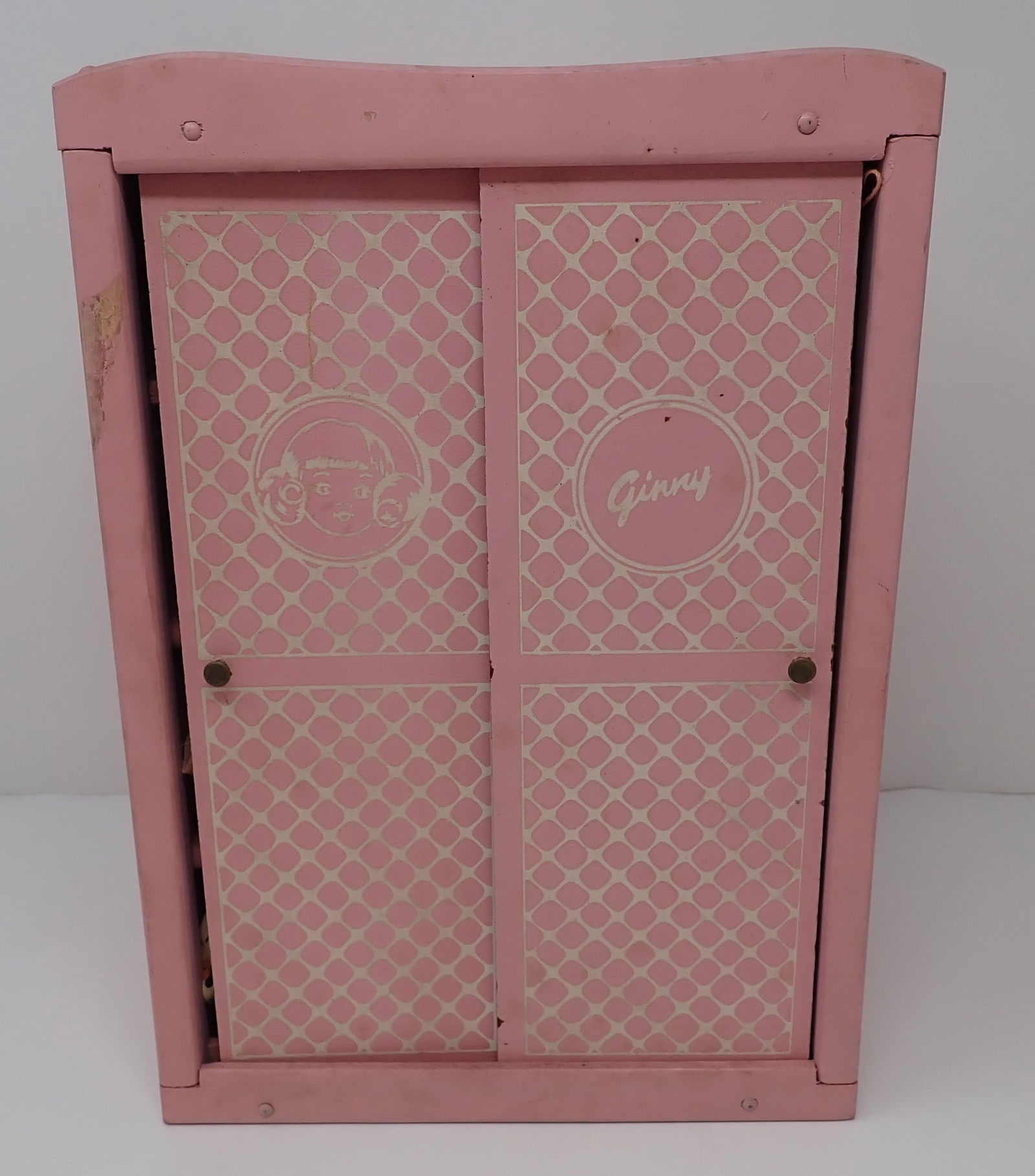 Ginny Wardrobe & Irwin Doll: Wardobe is apprx 5 1/2" x 8" x 11 1/2" tall. Shipping available