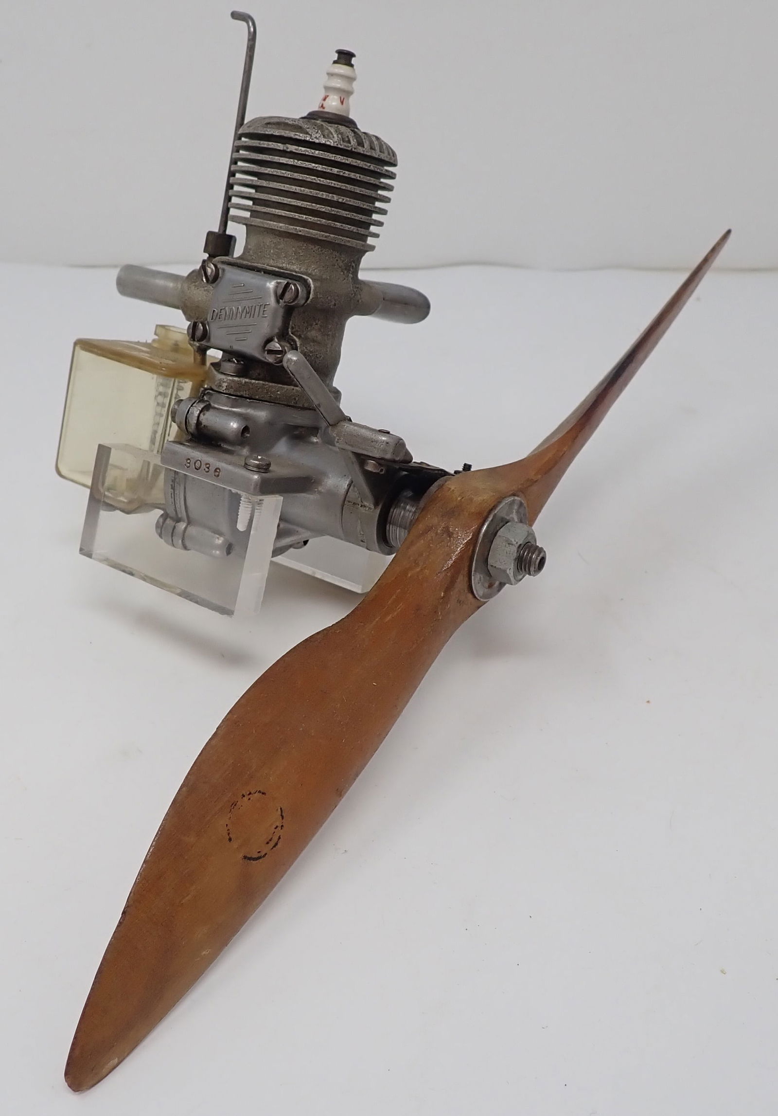 Dennymite Gas Powered Model Airplane Engine: Prop is approx 10" long. Shipping available