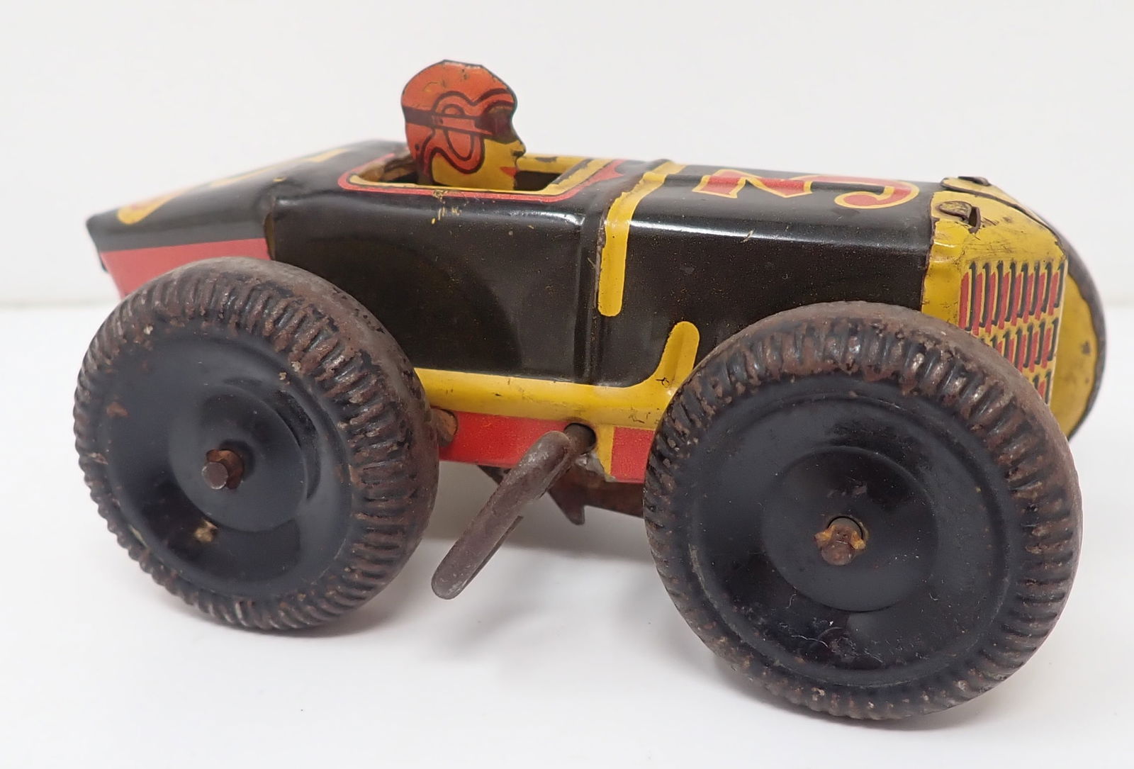 Marx Tin Litho Wind Up Race Car (1 of 6)