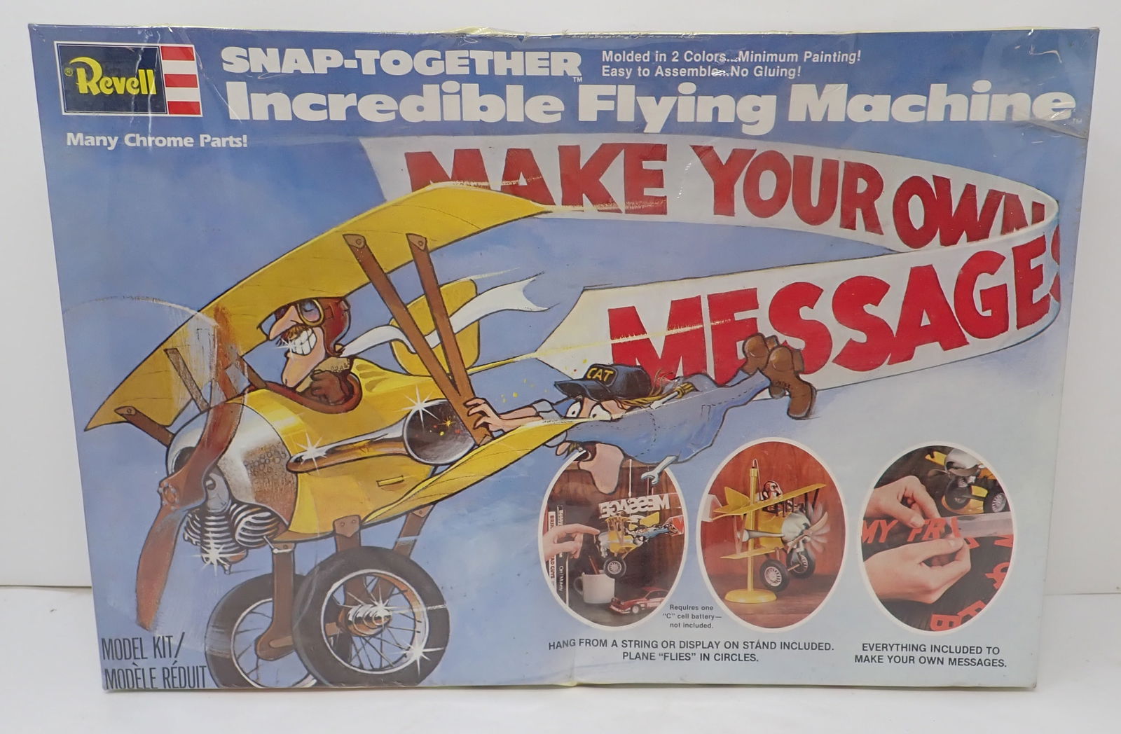 1980 Revell Incredible Flying Machine Model: Shipping available