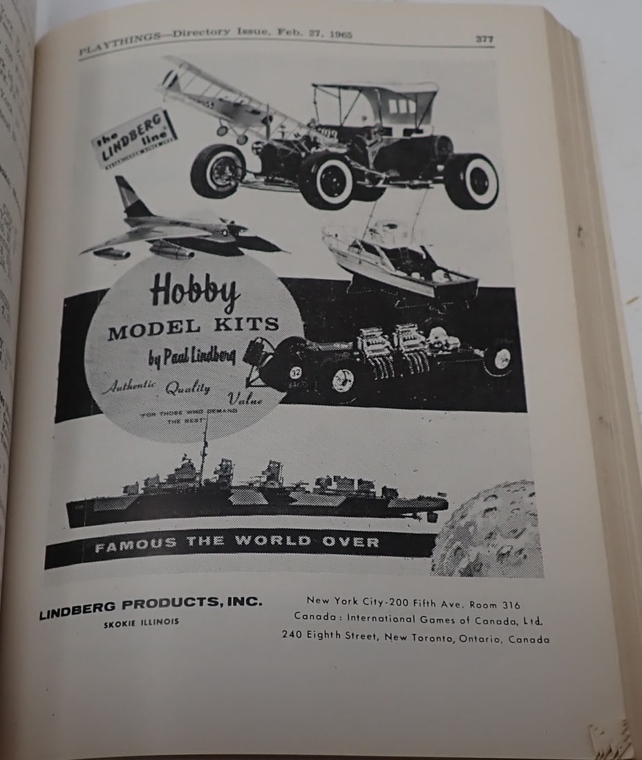 1965 Playthings Toy Catalog w/ Hobby Model Kits (1 of 11)