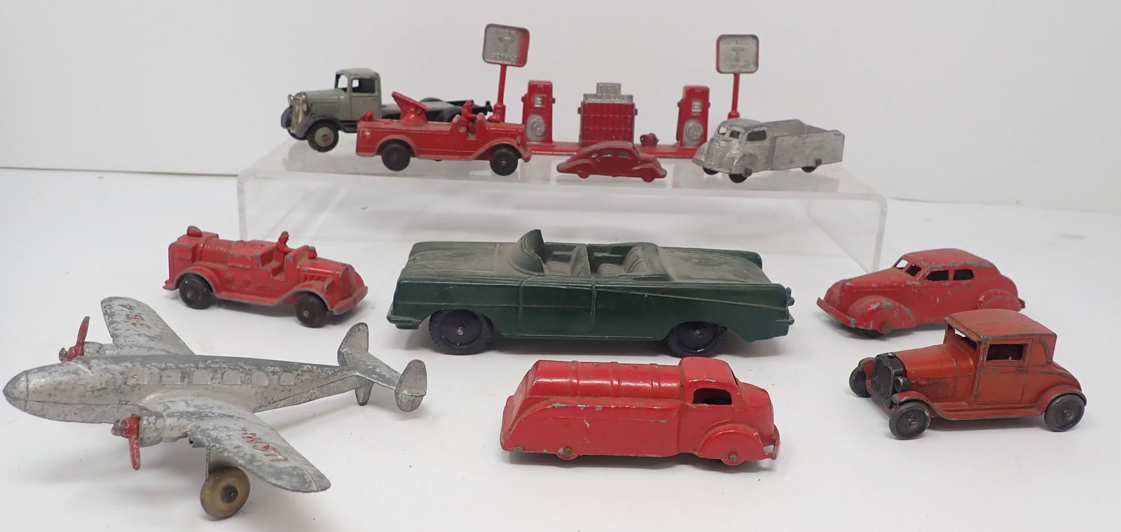 Tootsietoy Cars, Trucks, Airplane, & Gas Pumps (1 of 4)