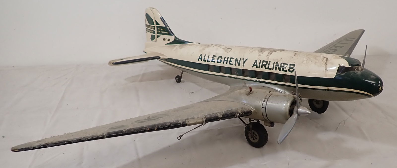 Allegheny Airlines U.S. Mail Express Gas Model Airplane: Gas Model Airplane - Approx 47" wingspan and 32" long. NO in house shipping