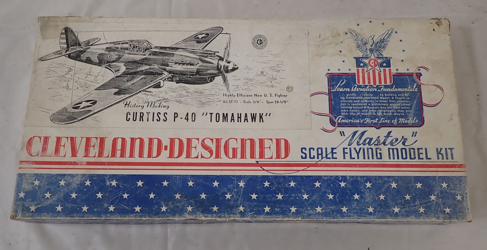 Cleveland Designed Curtiss P-40 Tomahawk Model: Airplane Model - We do not guarantee it is complete. No in house shipping !