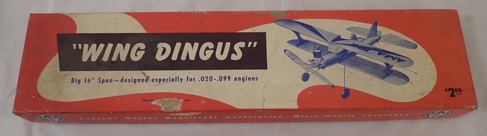 Master Modelcraft Wing Dingus Model Airplane: We do not guarantee it is complete. Sold as pictured. Shipping available