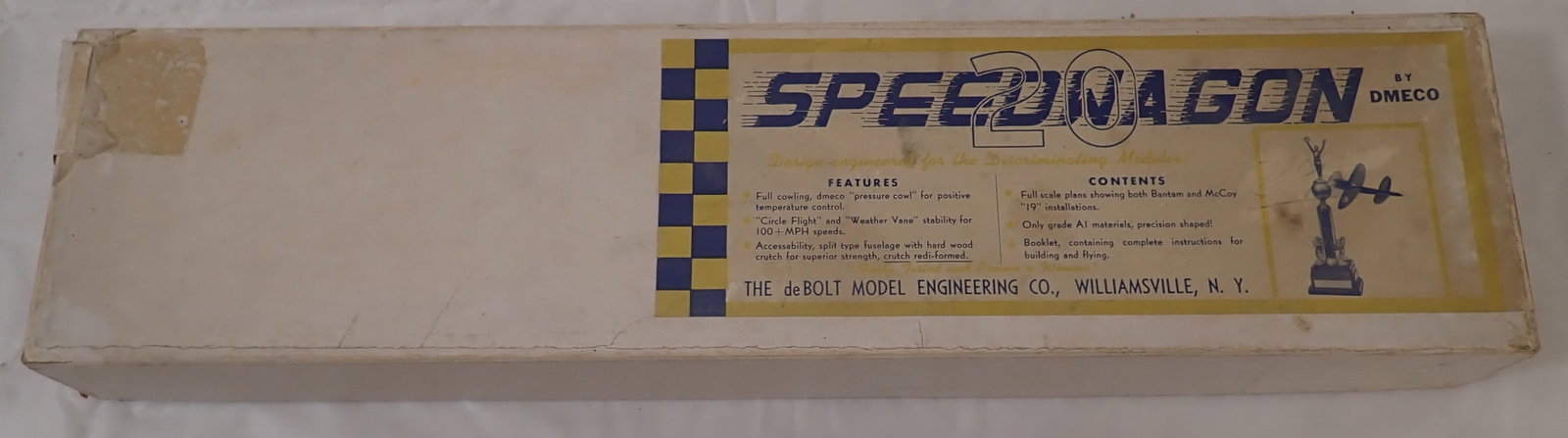 Dmeco dBolt Speedwagon 20 Model Airplane: We do not guarantee it is complete. Sold as pictured. Shipping available