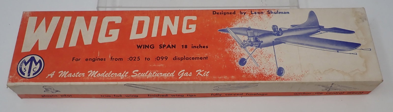 Leon Shulman Wing Ding Model Airplane: We do not guarantee it is complete. Sold as pictured. Shipping available