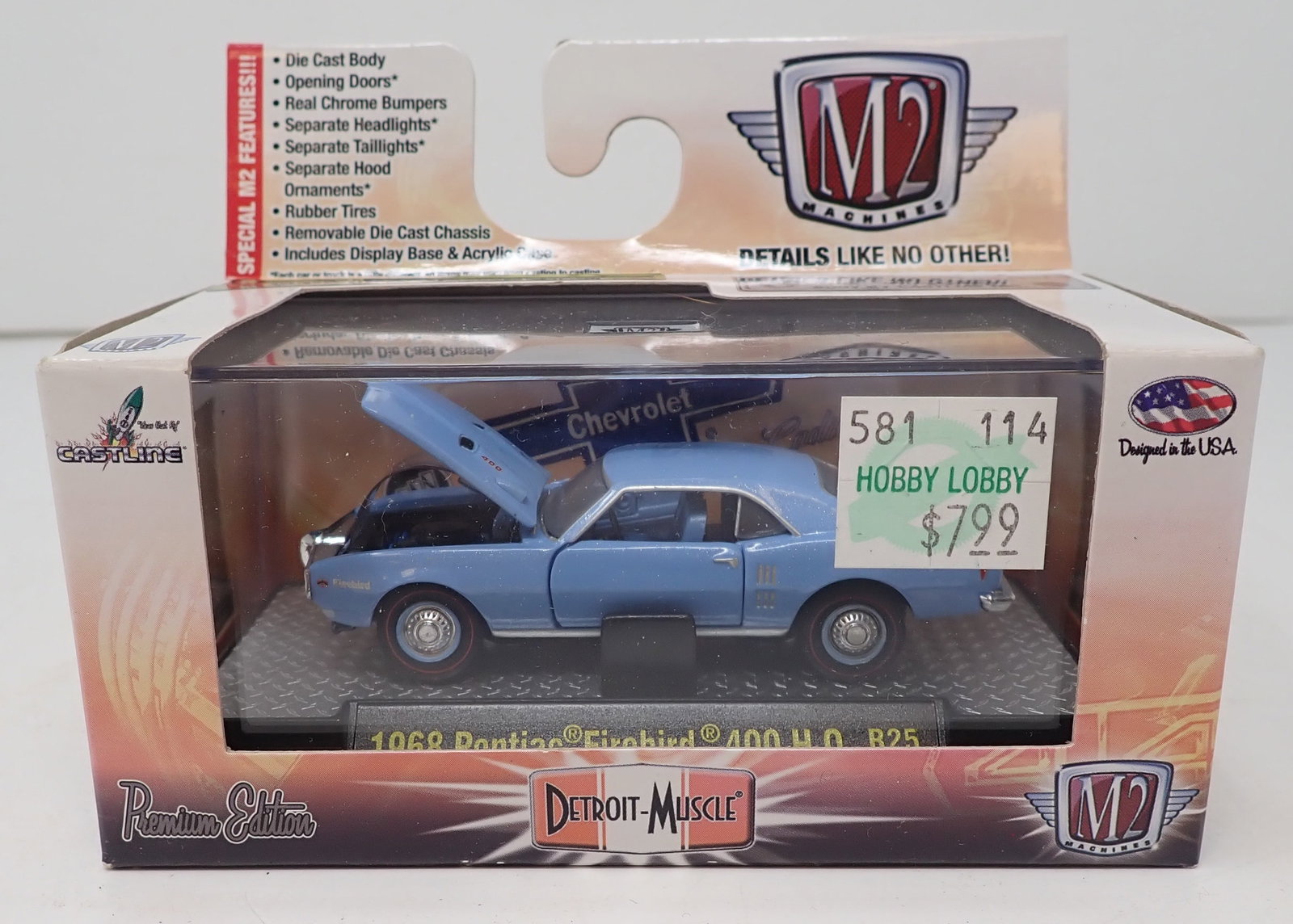 Detroit Muscle 1968 Pontiac Firebird: R25 M2 Machines - Shipping available