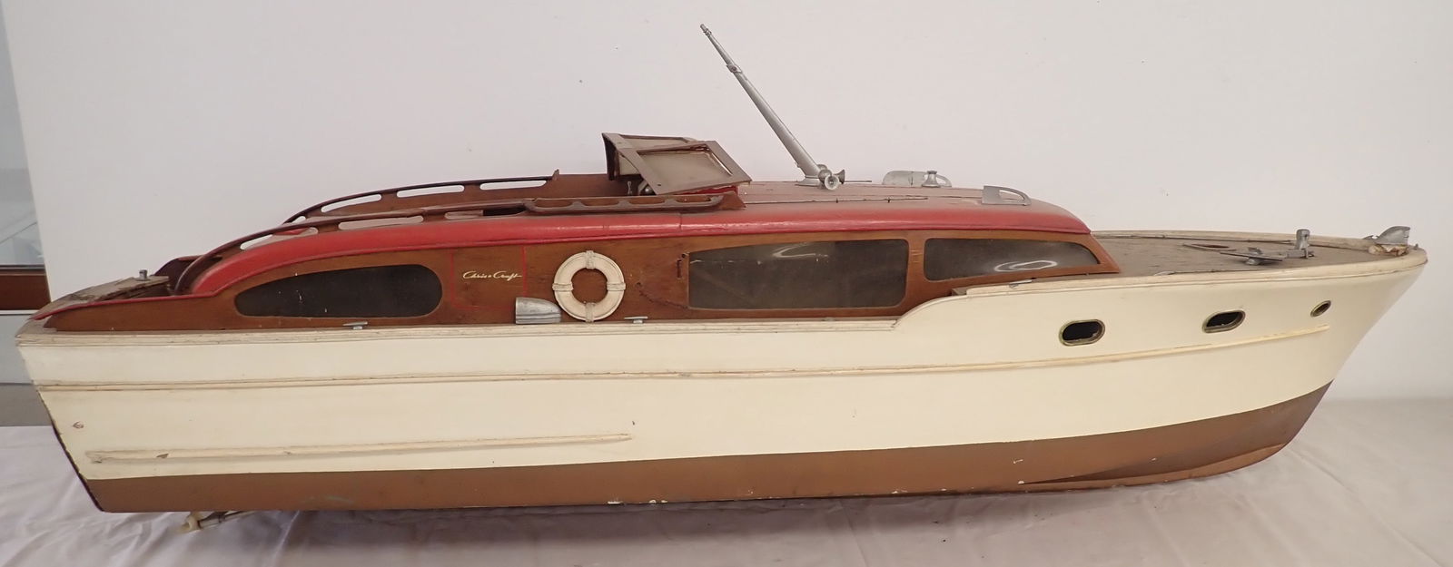 Chris Craft Model Boat: Approx 13" x 48" x 18" tall. No in house shipping !