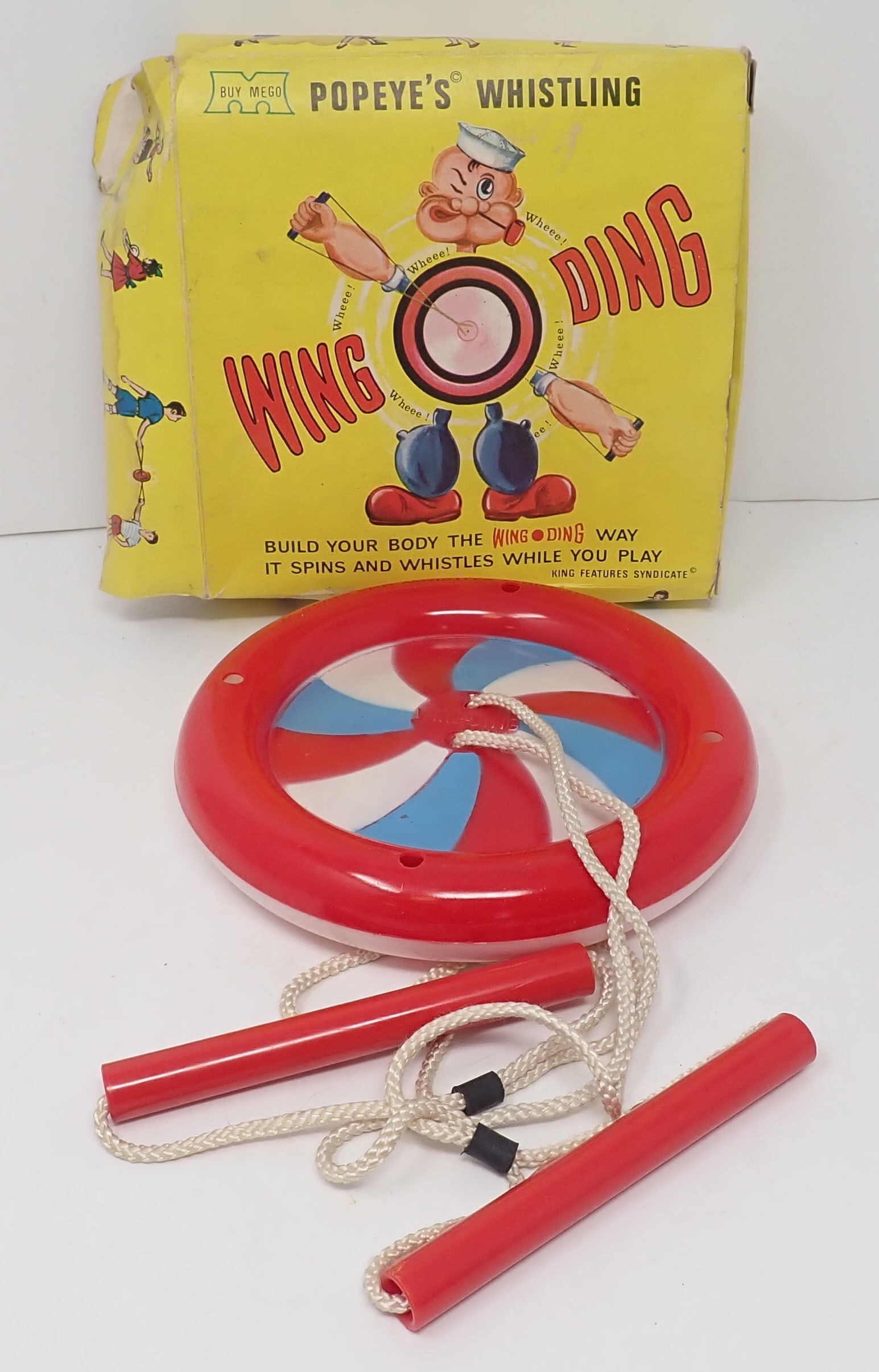 Mego Popeye's Whistling Wing Ding: King Features Syndicate - Shipping available