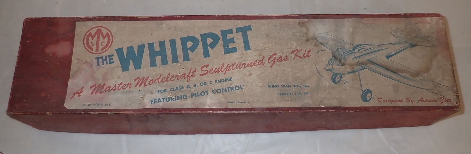 Master Modelcraft The Whippet Pilot Control Plane: We do not guarantee it is complete. Sold as pictured. Shipping available