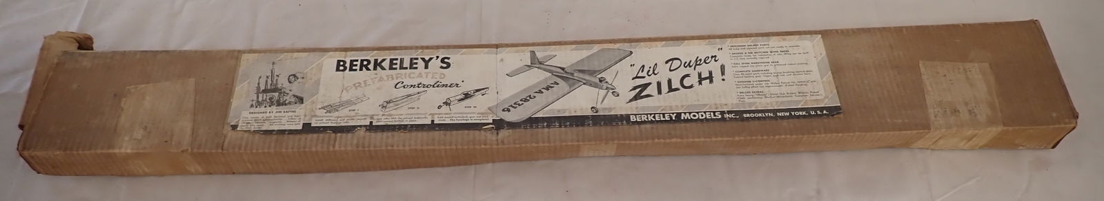 Berkeley's Lil Duper Zilch Controliner Model Airplane: We do not guarantee it is complete. Sold as pictured. Shipping available