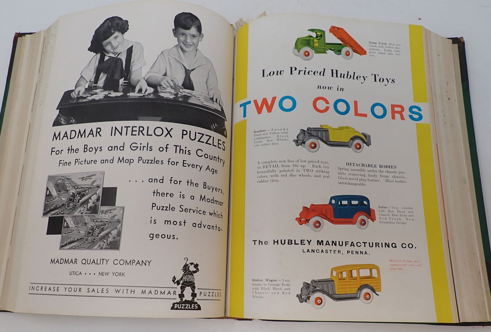 1933 Playthings Toy Catalog Editors Copy w/ Hubley: January to June President / Editors Copy ( Robert McCready ) - Some of the items in this are Arcade , Buffalo, Lionel Craft , Tootsietoys, Parker Games, Buck Jones, Keystone, Madmar, Mickey Mouse ,