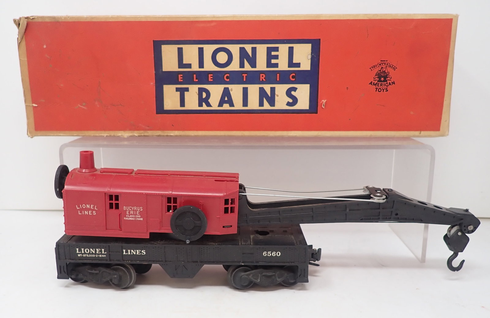 Lionel No. 6560-25 Operating Work Crane: Shipping available