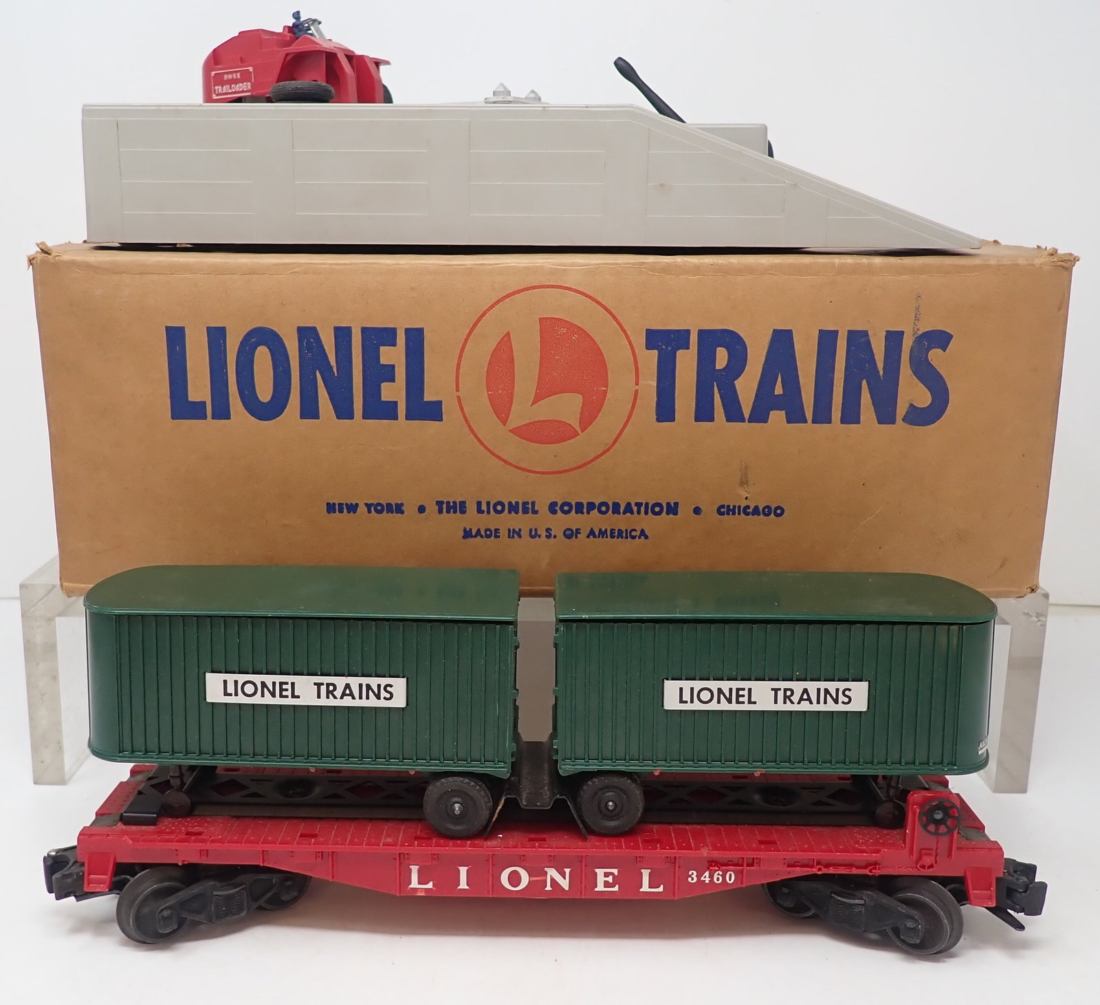 Lionel 460 Piggy Back Transportation Set: We do not guarantee it is complete. Sold as pictured. Shipping available
