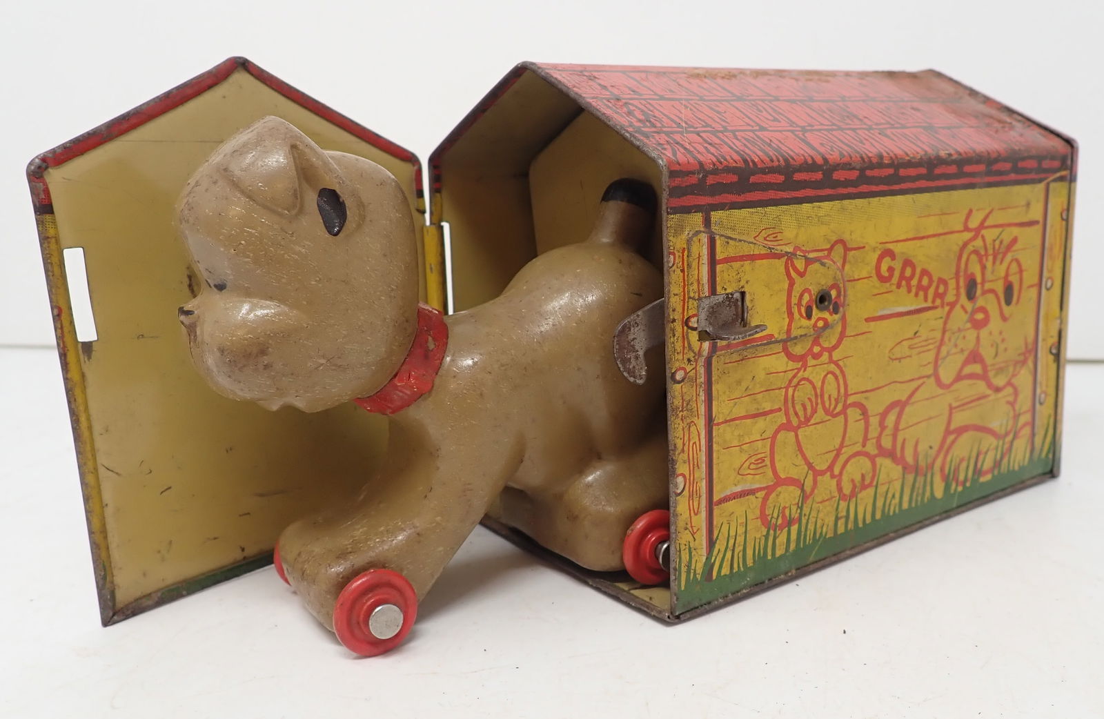 Pooch Pop Out Pup Tot-Tested: Approx 3 1/4" x 5 1/8"x 4" tall. Shipping available