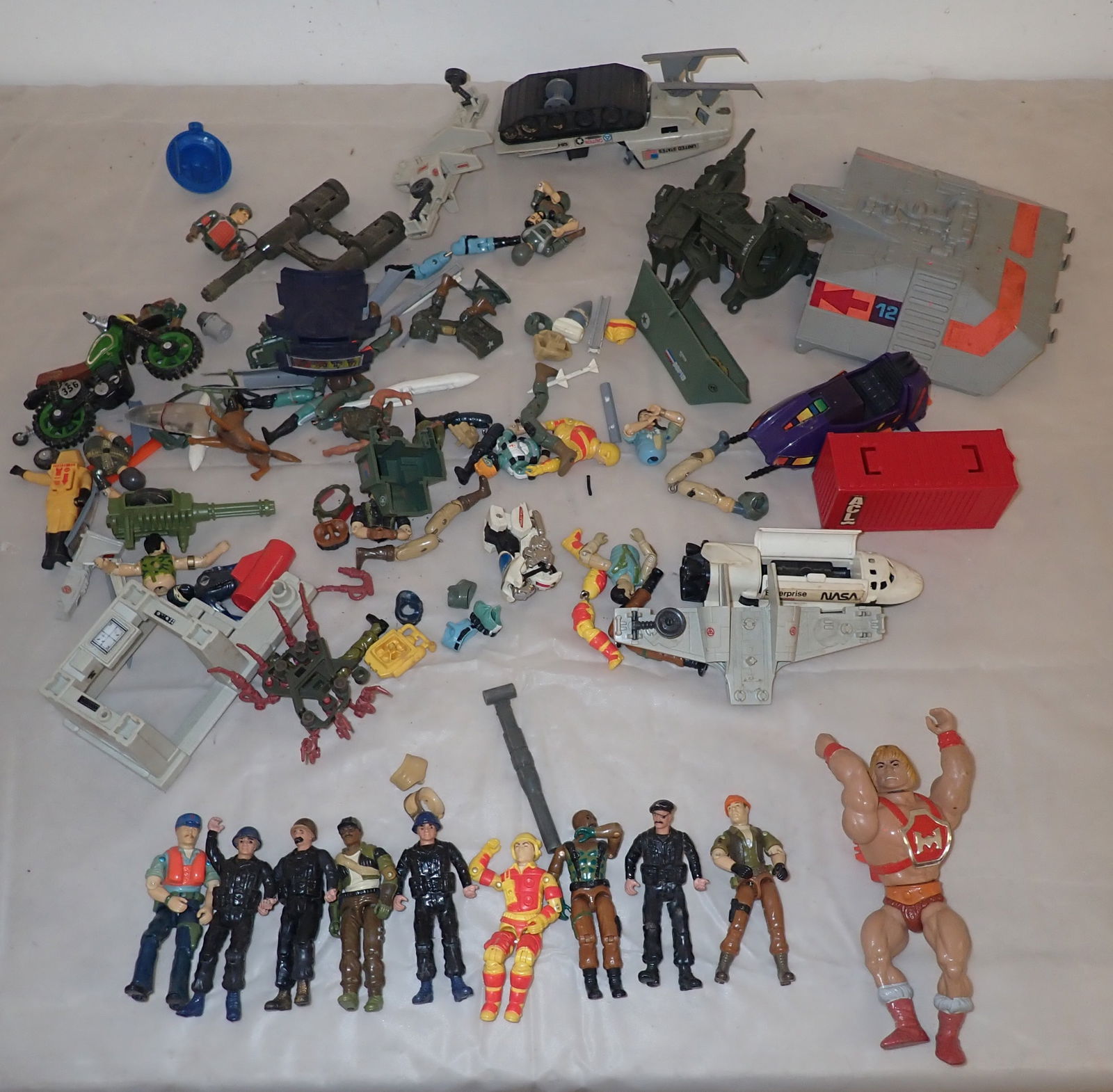 Gi Joe Figures , Parts , He-Man & Misc: Shipping available