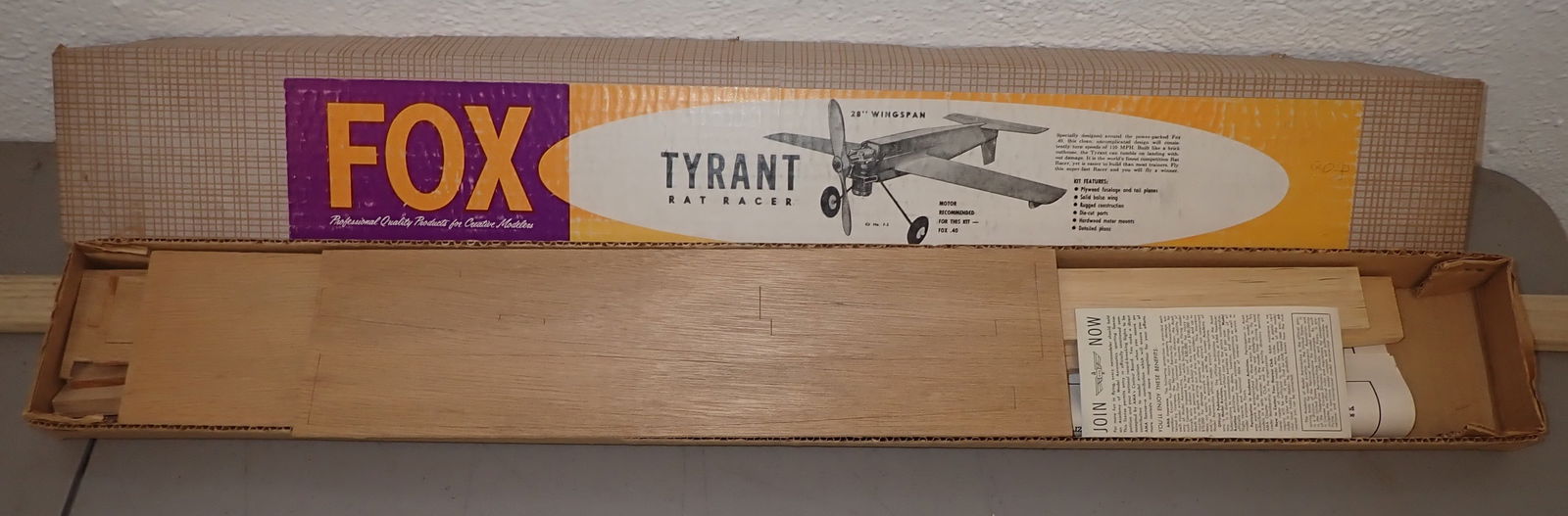Fox Tyrant Rat Racer Tether Model Airplane: We do not guarantee it is complete. Sold as pictured. Shipping available