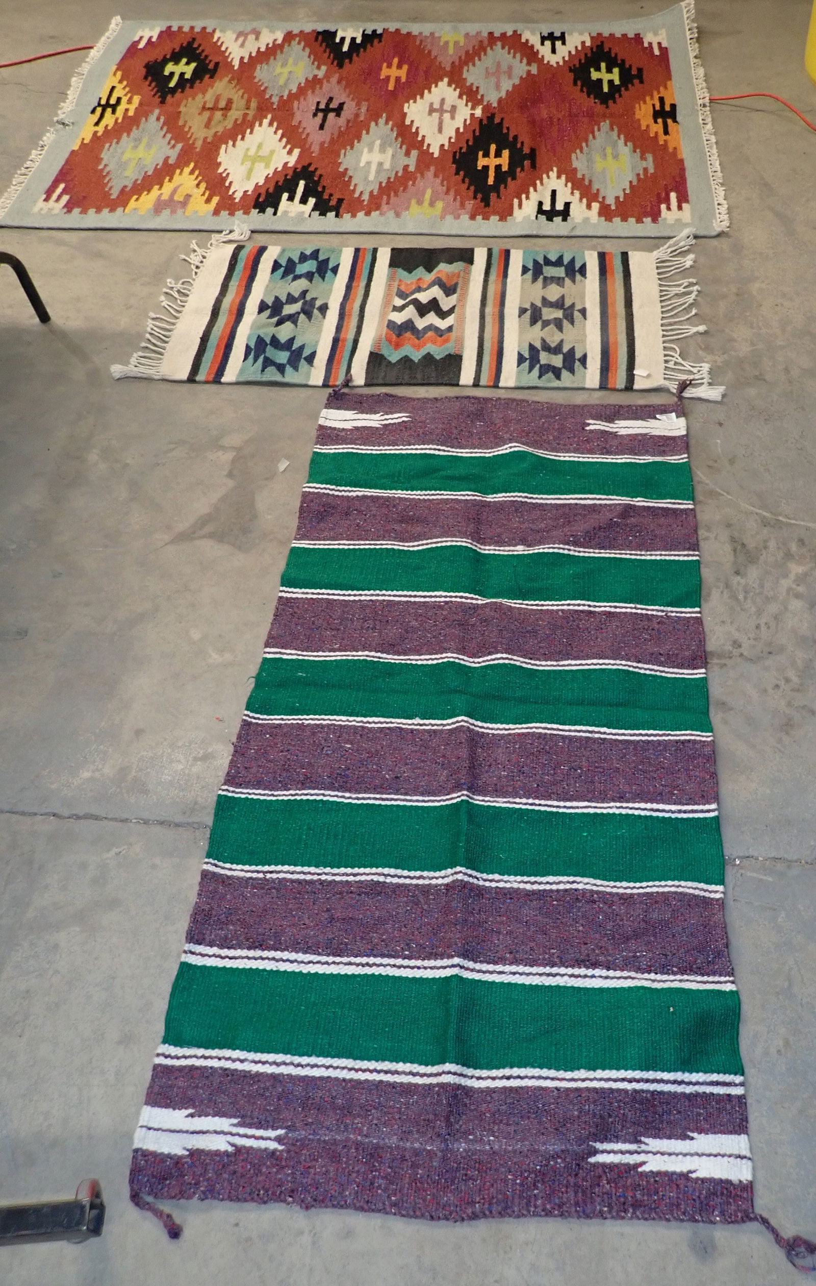 Indian Style Rugs: Largest is approx 48" x 71". Shipping available