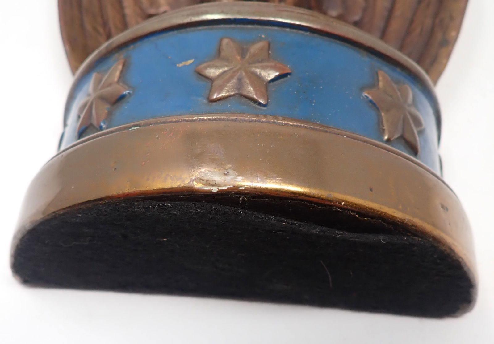 Copper Patriotic Eagle Bookends - 2