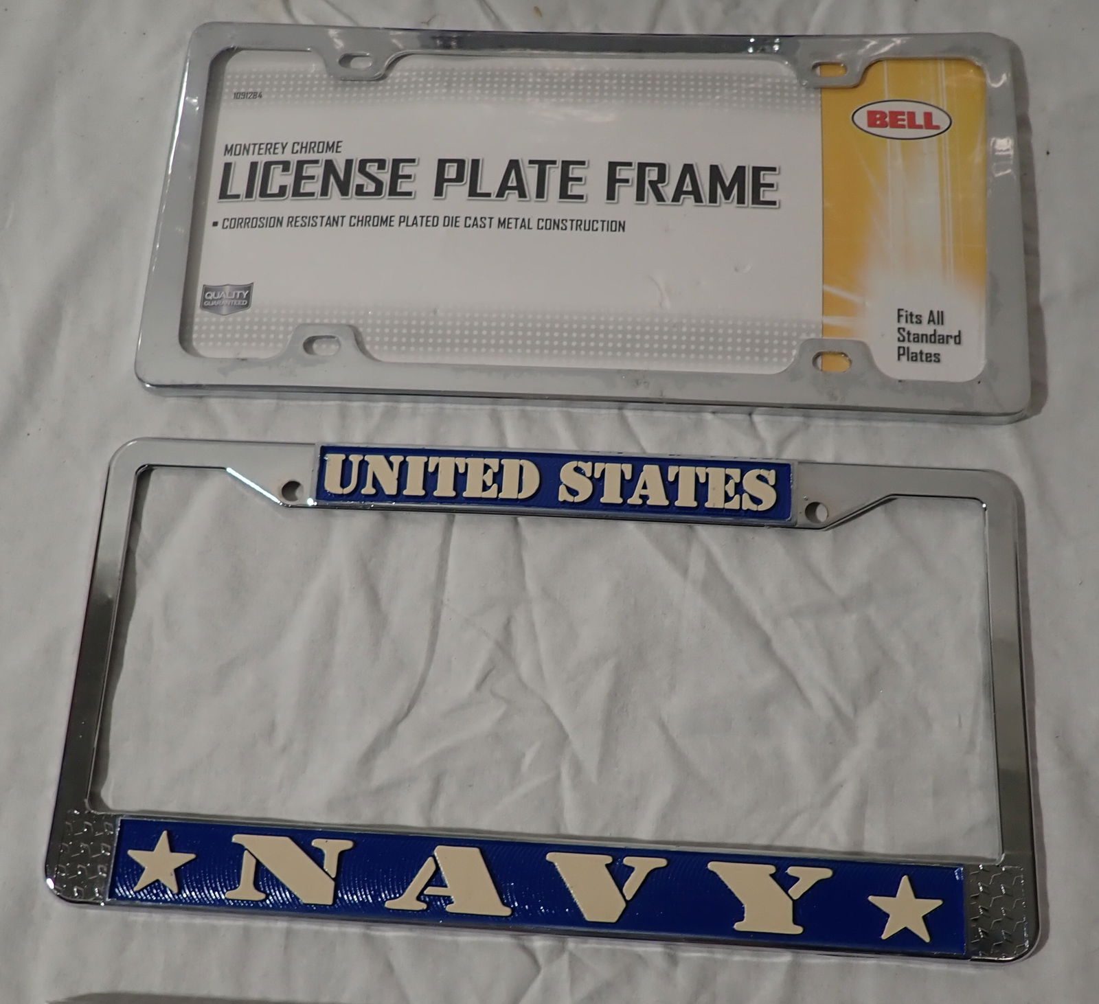 Navy & Misc License Plate Frames - 3