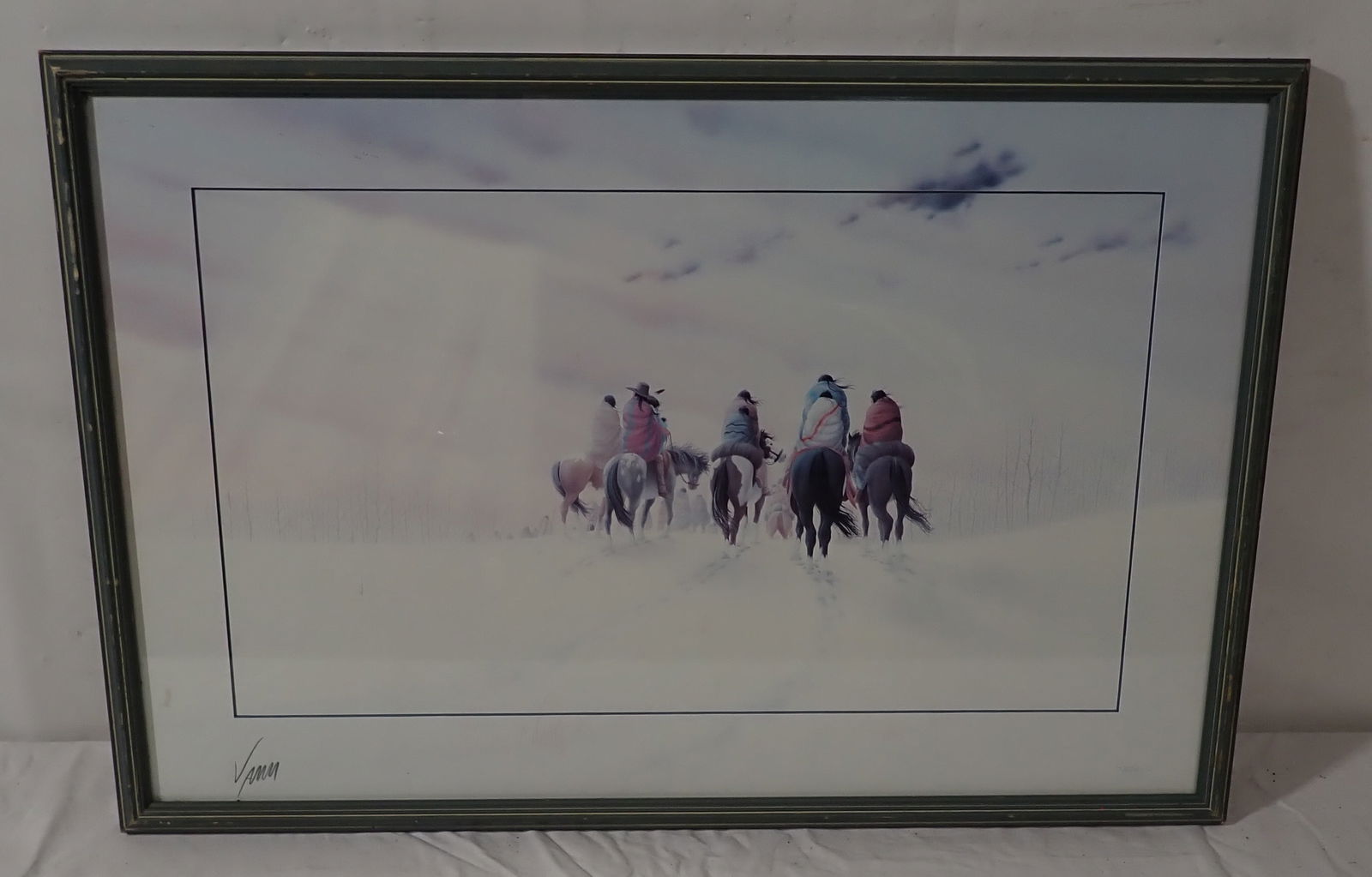 Donald Vann Cherokee Heritage Print Signed: Signed & Numbered. Approx 17 1/2" x 26". Shipping available ($35 handling charge, plus postage)