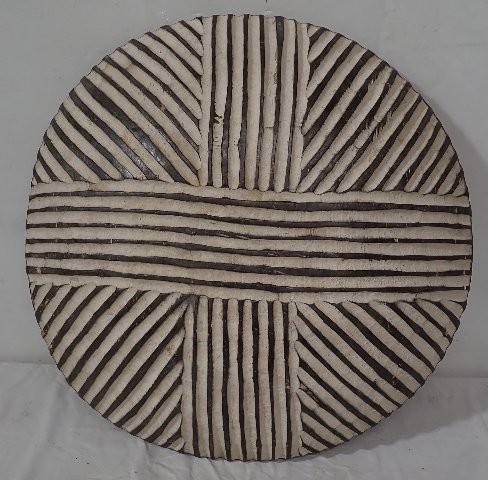 African Style Bobo Shield: Apprx 21 1/2" in diameter. Shipping available
