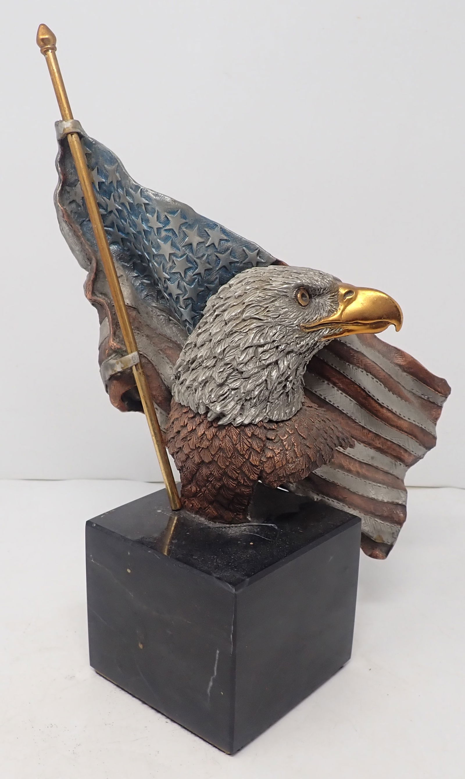 Legends K. Cantrell Patriotic Eagle Sculpture: Apprx 11" tall. Shipping available